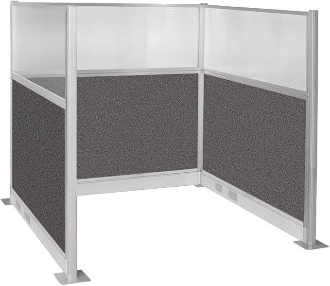 Versare Pre-Configured Hush Panel Electric Cubicle | Workstation Divider Walls | Cubicle Privacy Panels | Office Partition Walls