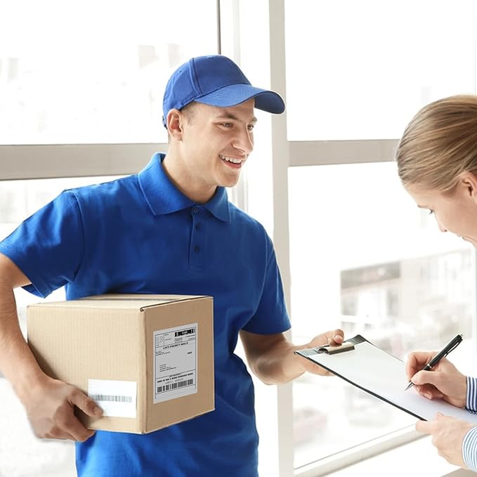 MFLABEL 32 Rolls of 450 Counts, 4x6 Shipping Labels, Mailing Postage Labels for Zebra 2844 ZP-450 ZP-500 ZP-505