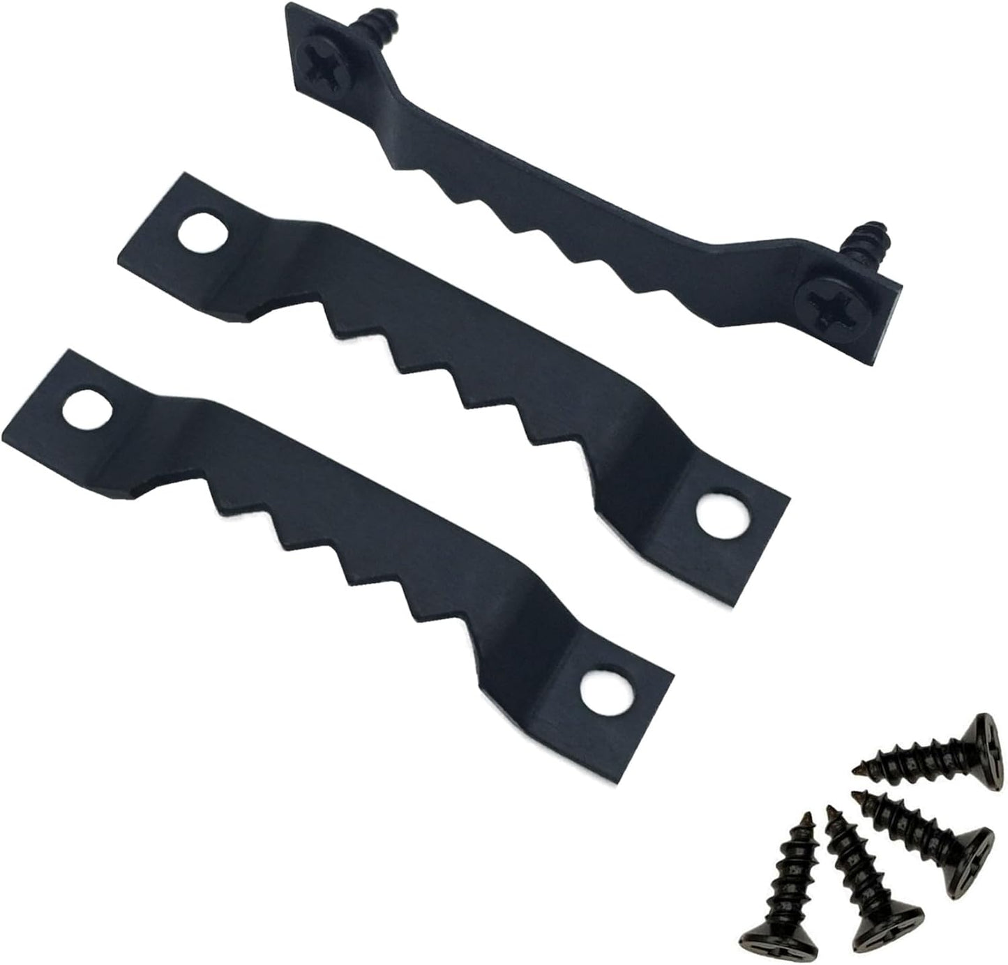 150 Pack Small Sawtooth Picture Hangers Steel Picture Hangers Picture Frames Hangers with Screws Picture Hang Solutions, for Hanging Clock Paintings Artwork Picture Frame Hook Photos (Black)