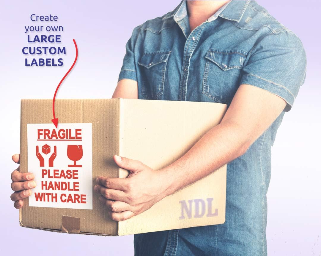 NextDayLabels - Full Page Labels 8.5 x 11 - White Shipping Labels - 8.5 x 11 Label Paper for Printer - Large Blank Matte Sticker Printer Paper - Laser/Inkjet Printer Labels (1 Per Sheet, 250 Labels)