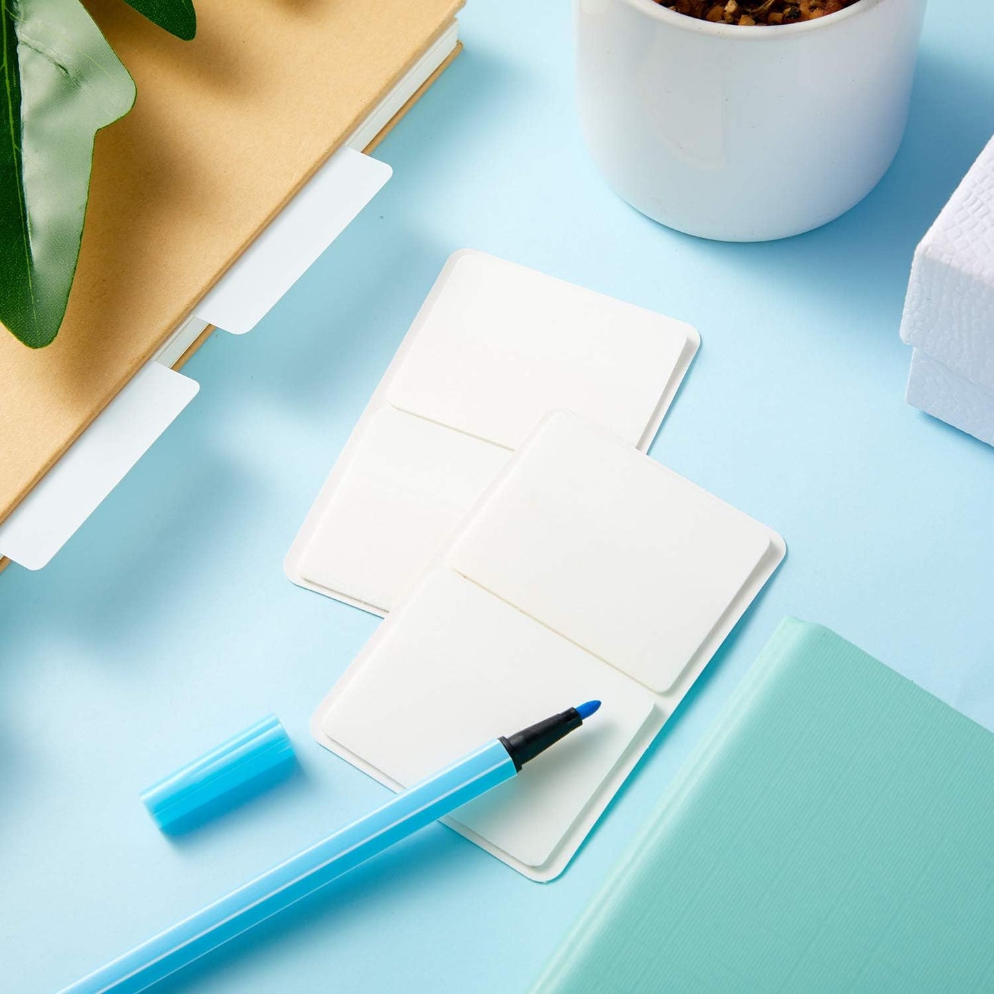 Sticky Index Tabs Page Marker Pop-up Page Flags Notes Tabs, 1.6 x 2 Inch, White (400 Pieces)