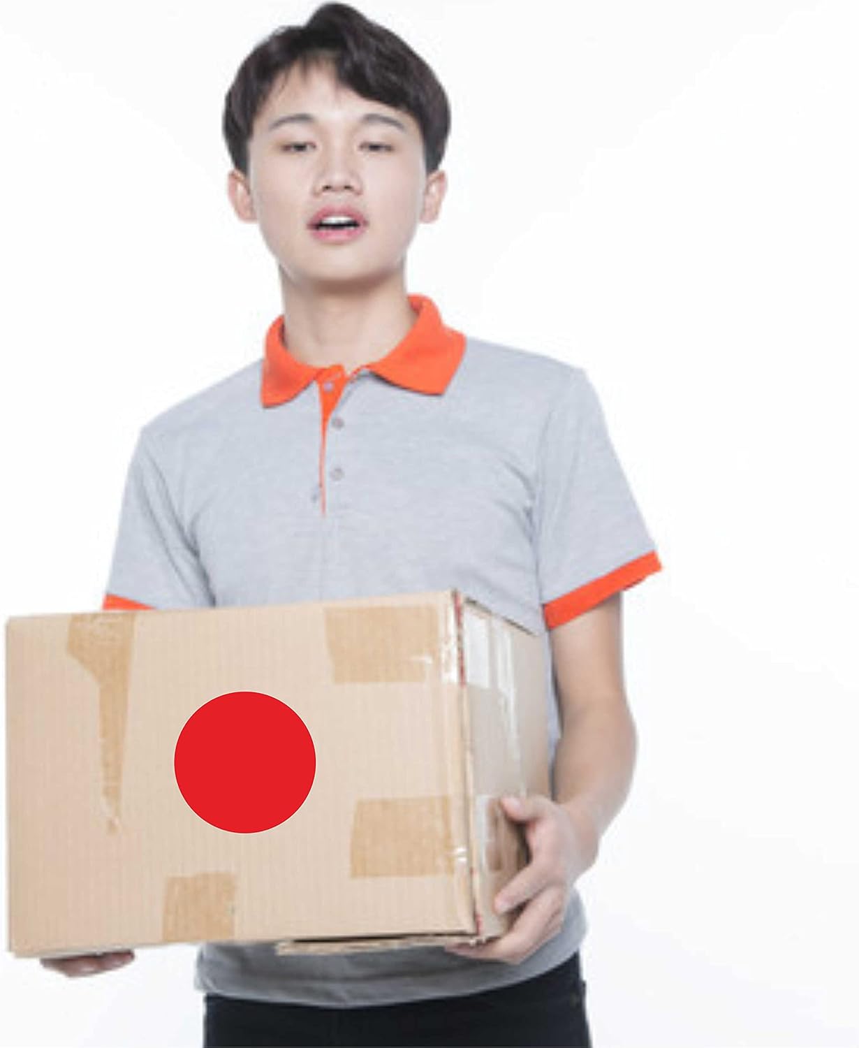 PARLAIM 3 Inch 4 Rolls 2000 PCS Round Color Code Dot Stickers,4 Color(Red/Yellow/Blue/Green) Dispenser Box Roll dots Label Inventory Circle Stickers