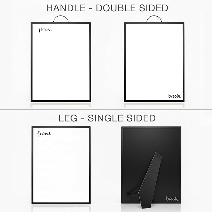 Small Whiteboard 12 x 16 Inch Magnetic Dry Erase Board with Stand & Wall Mount | Rose Gold Aluminum Frame | Desktop Board for Home, Office, Reception, Events | 2 Markers, Eraser & 2 Magnets