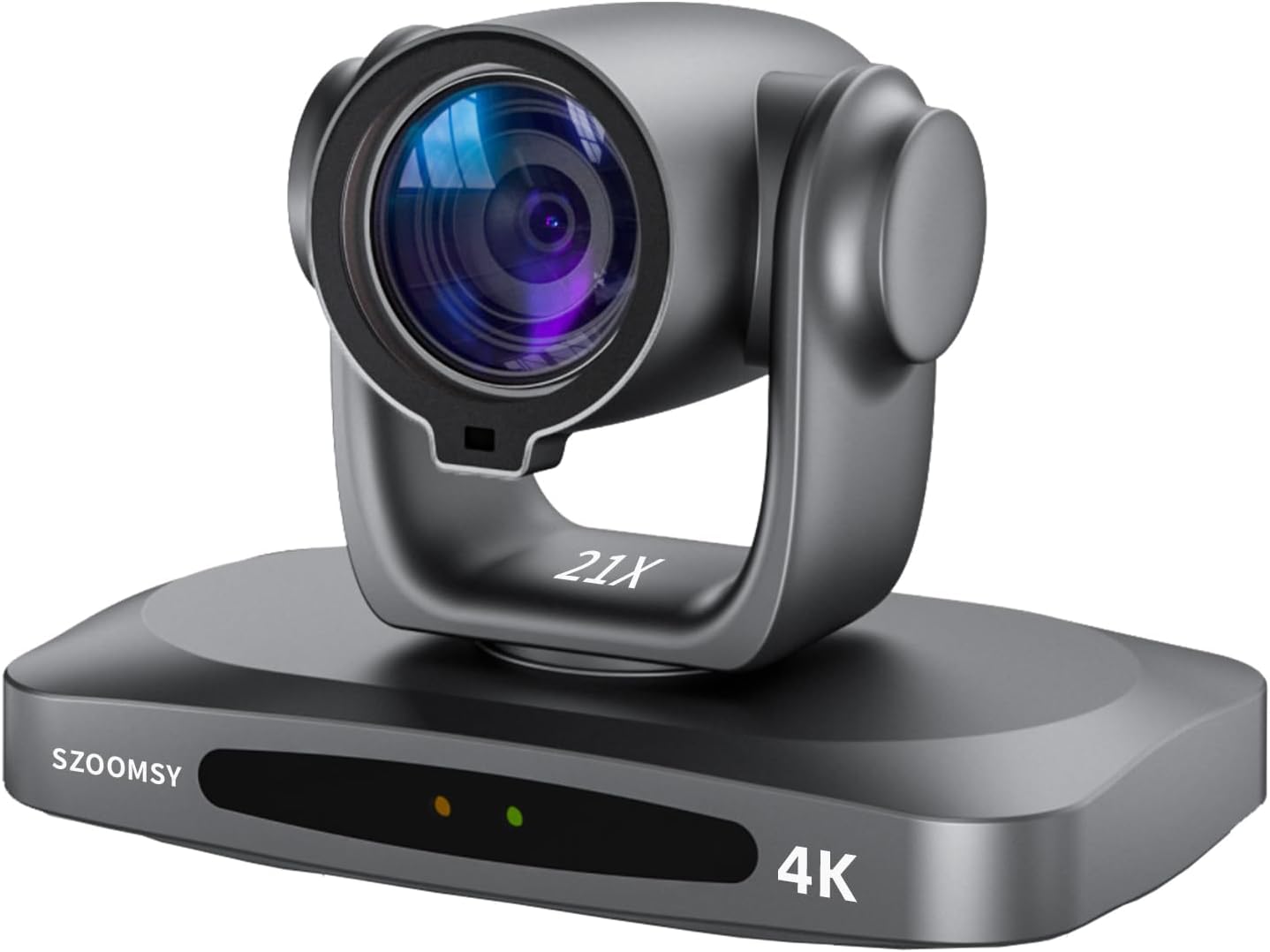 PTZ Camera 4K 21X Optical Zoom, HDMI, 3G-SDI, USB, POE IP Streaming, AI Auto Tracking PTZ Conference Room Camera for Church Services, Worship, Education, YouTube Facebook