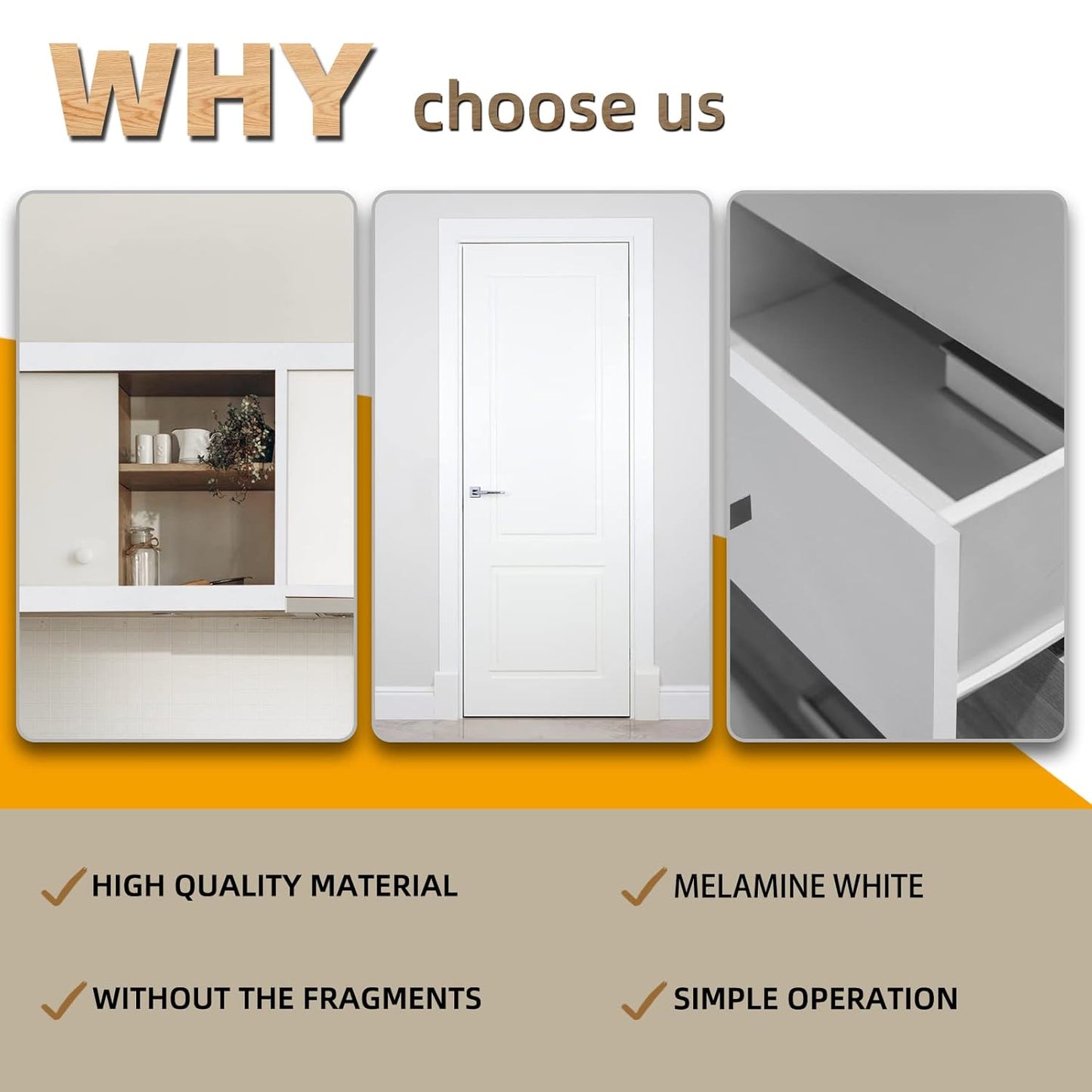 GSCIT Club White Edge Banding, 1 inch x 50ft Melamine Edge Banding with Hot Melt Adhesive Pre-glued Cabinet Edge Banding Flexible White Veneer Edging for Plywood Furniture Table