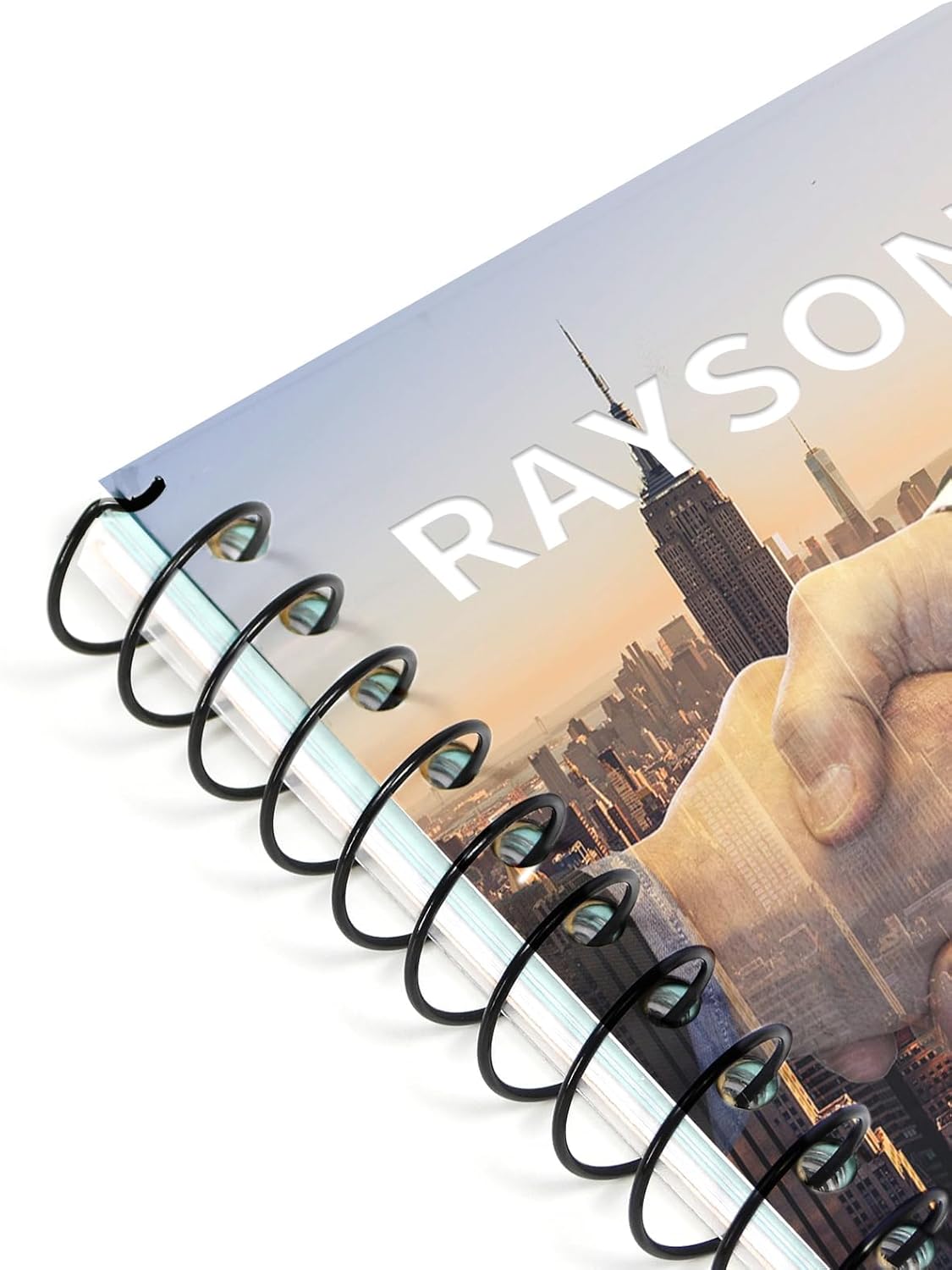 RAYSON 15.9mm Spiral Wire Coil Binding, 3:1 Pitch, 5/8" Metal Spiral Binding Coils 140 Sheets Capacity, Black Color & Pack of 100