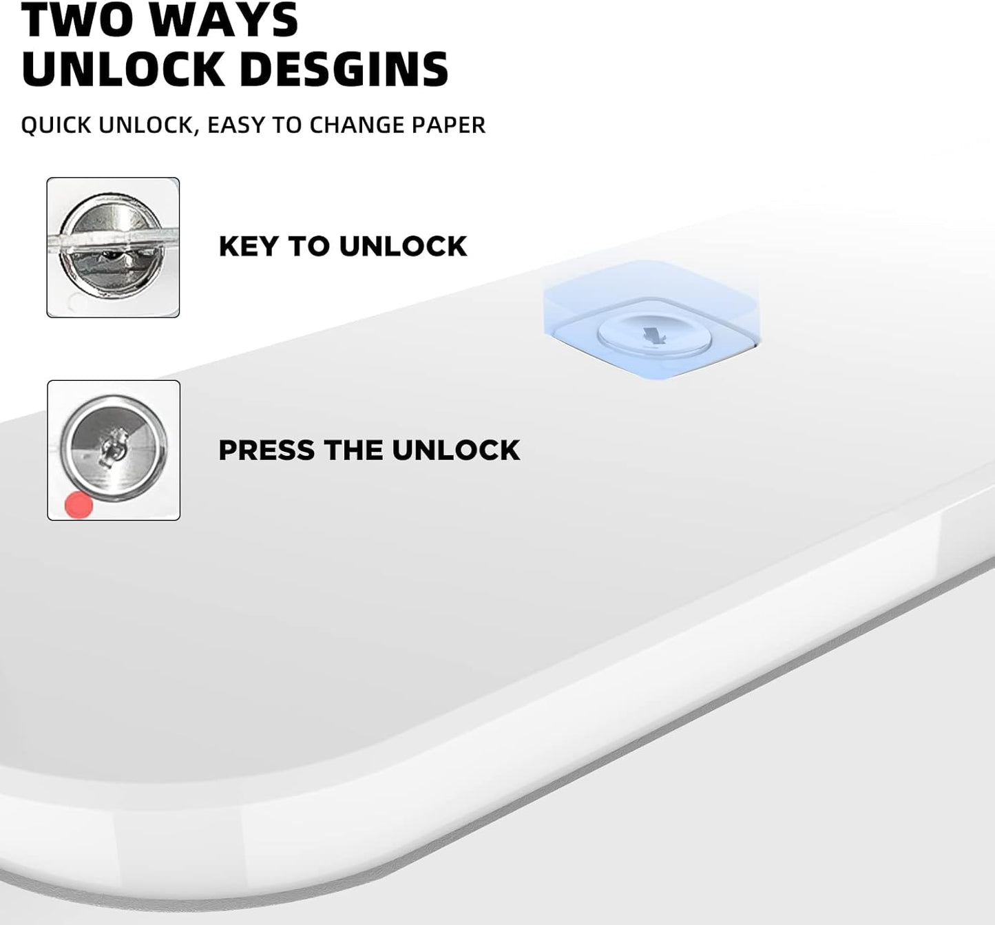 Paper Towel Dispenser Wall Mount, Adhesive No Drilling Multifold Trifold Cfold Commercial Hand Towel Dispenser,White-PN6012