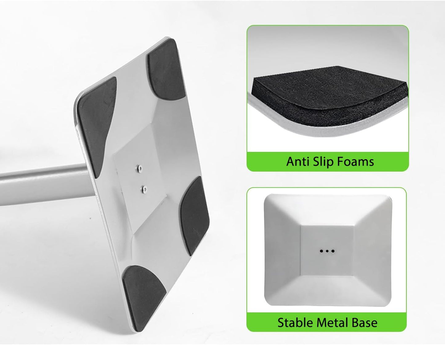 3Packs Heavy Duty Adjustable Pedestal Poster Sign Stand, 11x17 Aluminum Open Floor Standing Sign Holder for Vertical and Horizontal View Display, Silver