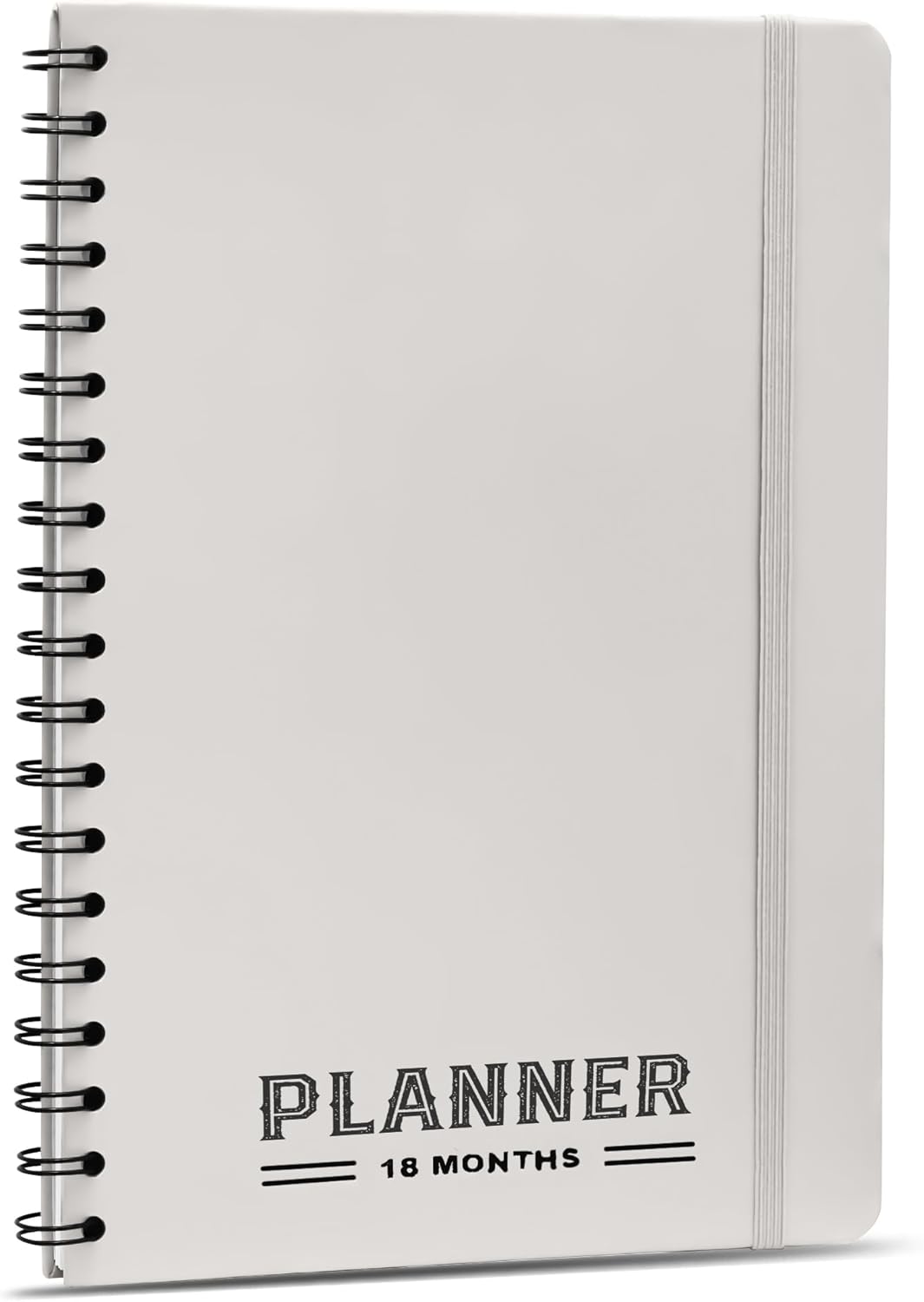 Undated Monthly Planner 2025-2026 - 18 Month Calendar Planner Book for School, Office and Home - Hardcover Blank Planners for Goals, Tasks and Dates - B5 Beige