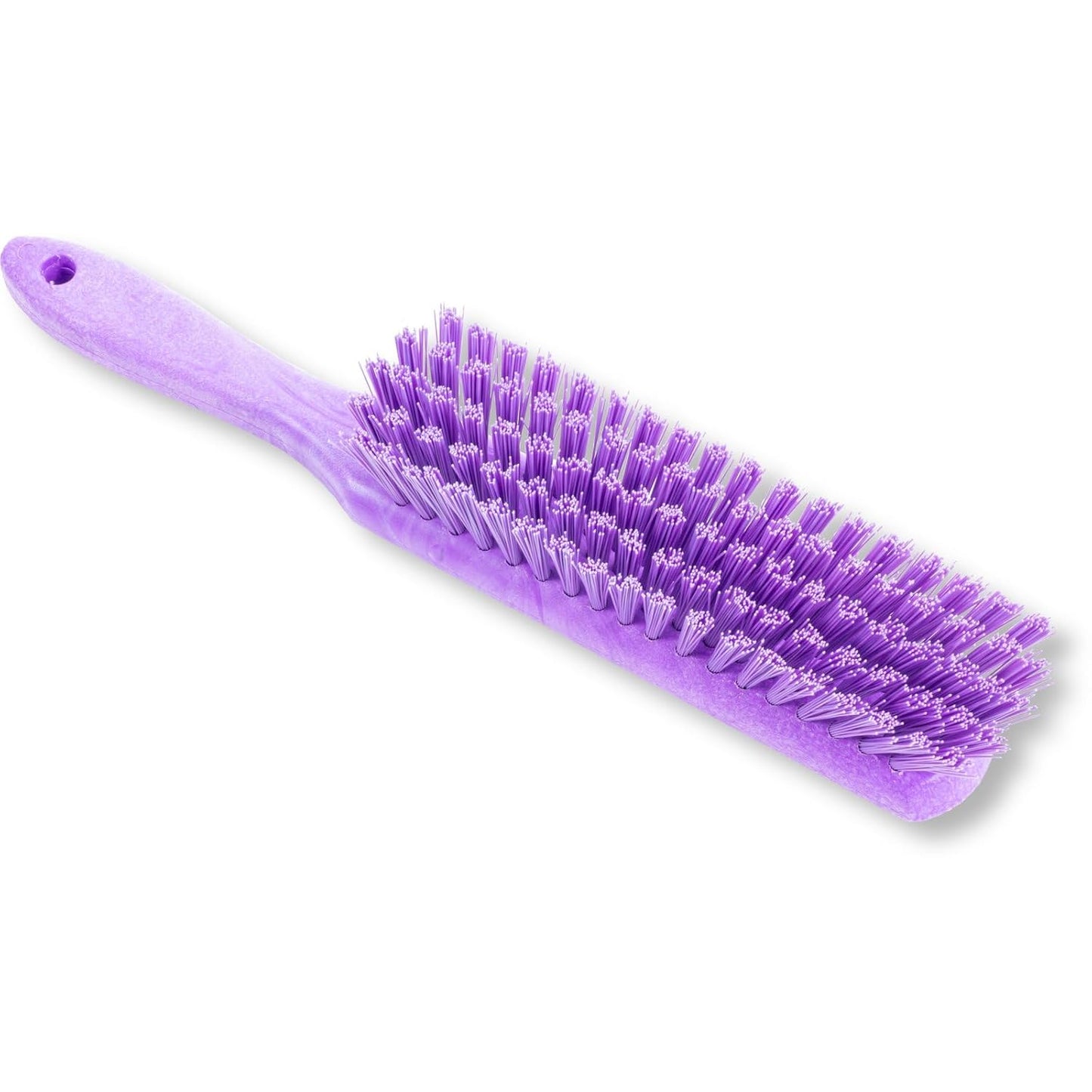 SPARTA Handheld Soft Counter Brush 8 Inch Bristle Span, Multi-Use Dust Brush with 5 Inch Handle for Tables, Countertops, and Delicate Surfaces, Polyester, Purple, (Pack of 6)