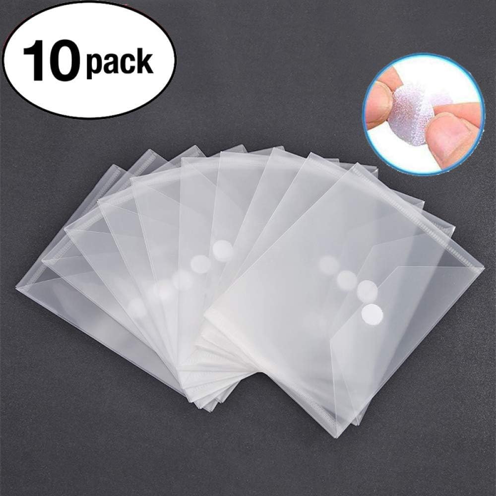 20PCS/Set 10 PCS 0.5mm Thickness Magnetic Sheets and 10PCS 7x5inch Clear Plastic Storage Bags for Dies and Stamp Sets Collections Reusable Sturdy PVC Clear Storage Pockets and Cuttable Magnetic Sheets