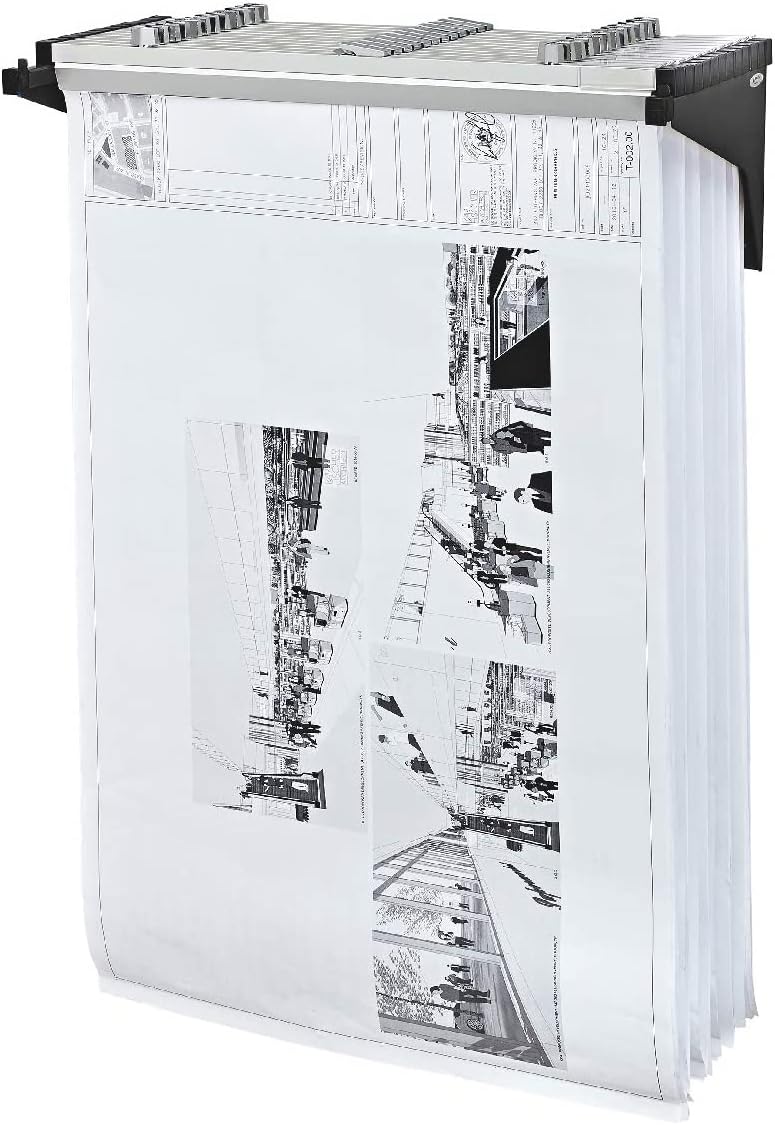 Adir Blueprint Wall Rack - Blueprint Plans Organizer and Construction Plan Holder - Poster Display and Map Rack for Office and Home (Without Blueprint Clamps)