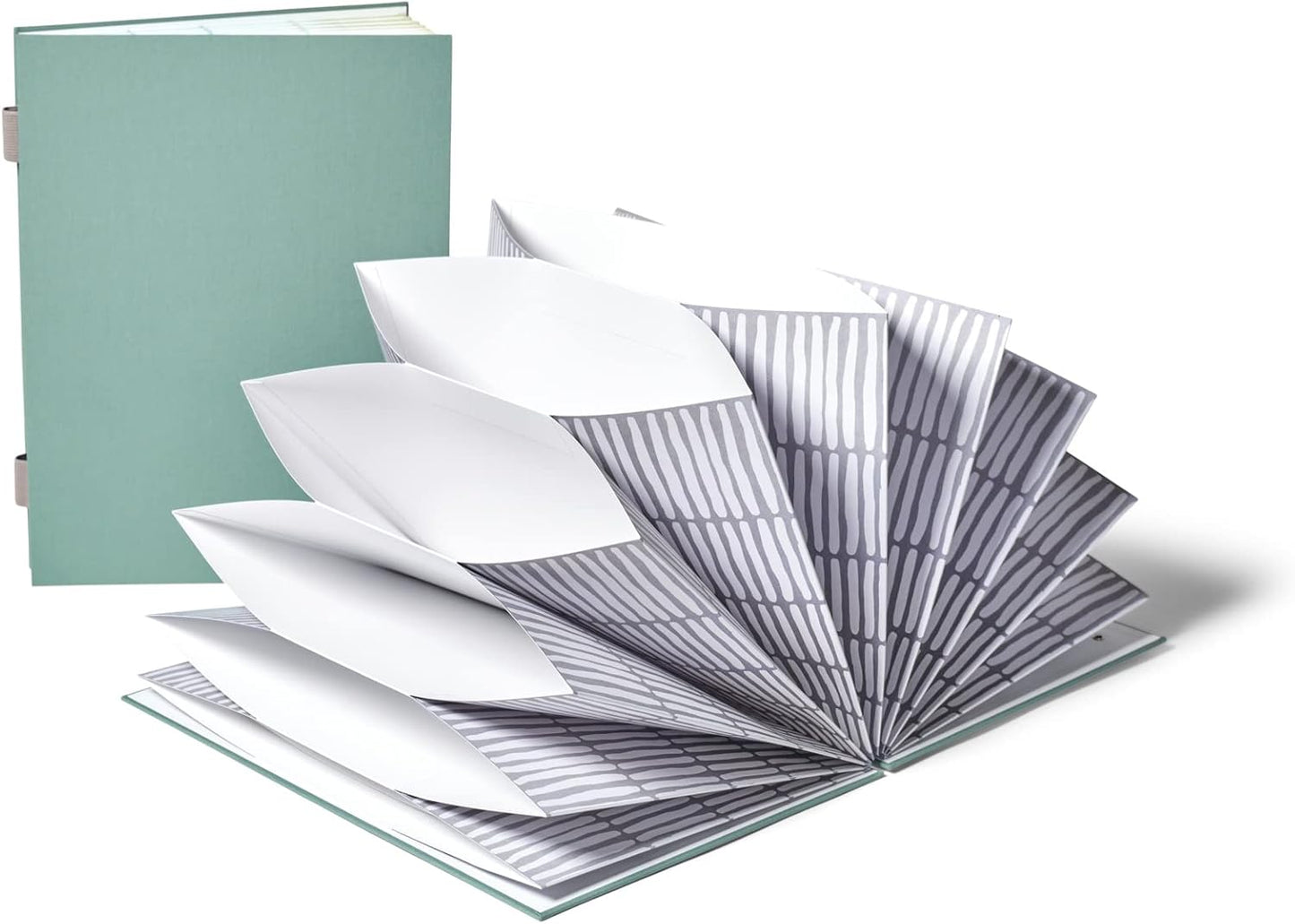 Savor | 2025 Edition Luxe Accordion Fan Folio™ | Fabric Bound Acid-Free Document Organizer with Labels | Ideal for Important Records, Graduation Gift, Home Paper Organization and Archive