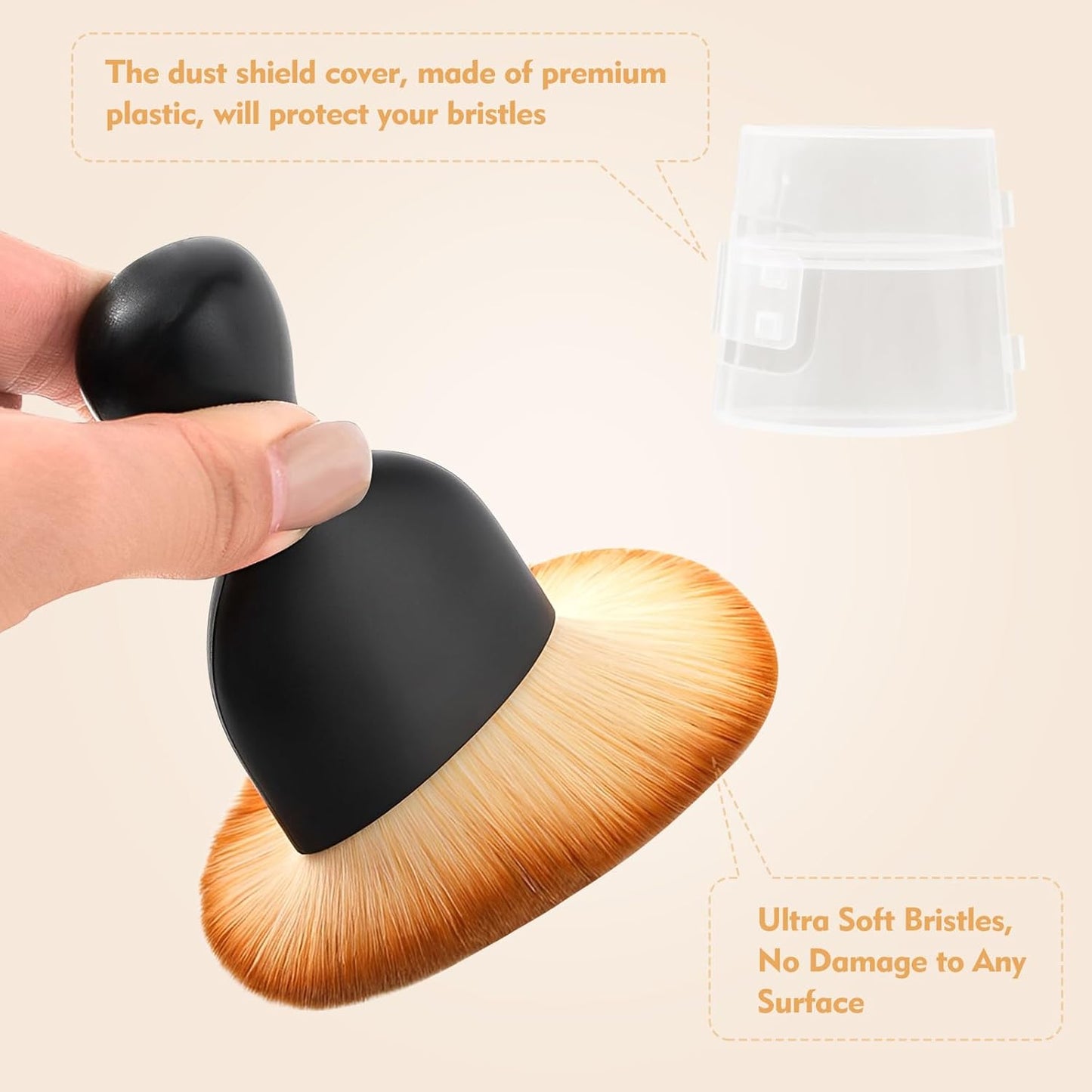 Car Interior Cleaning Brush Car Duster Interior with Ultra Soft Bristles Auto Detailing Brushes Dusting Car Accessories for Dashboard, AC Vents, Leather, Scratch-Free (1Pack)