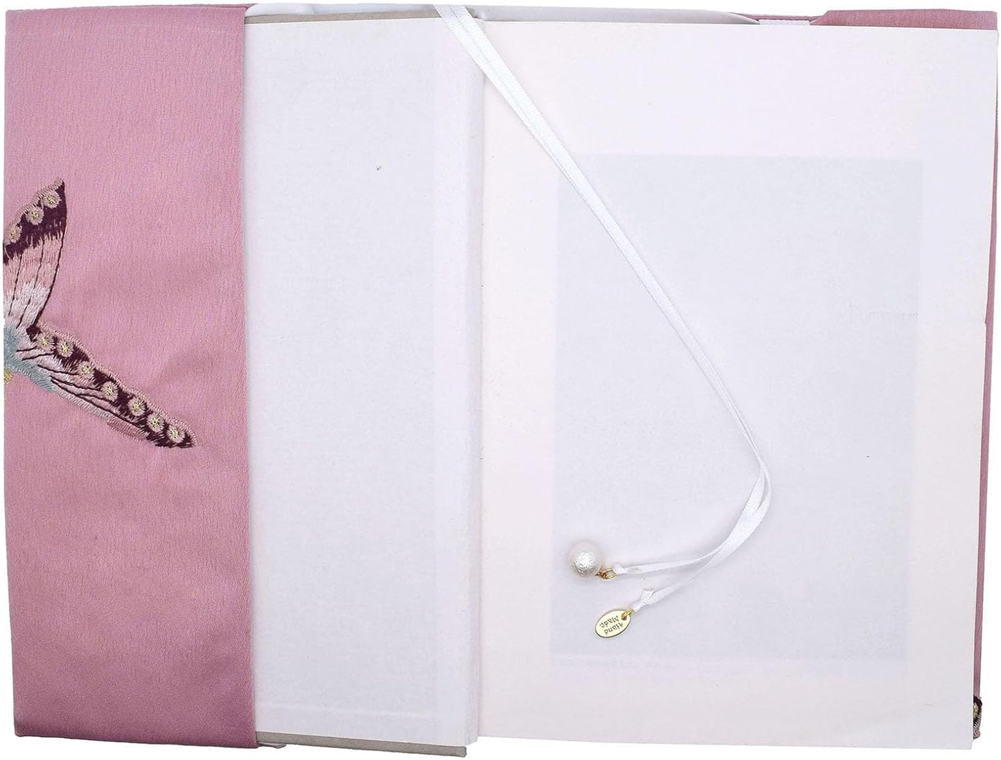 BLBMH 5.5x8.5 inch Book Covers for Paperbacks Adjustable Paperbacks Book Cover Soft Cloth Protector for Journal Bible- Embroidered Butterflies