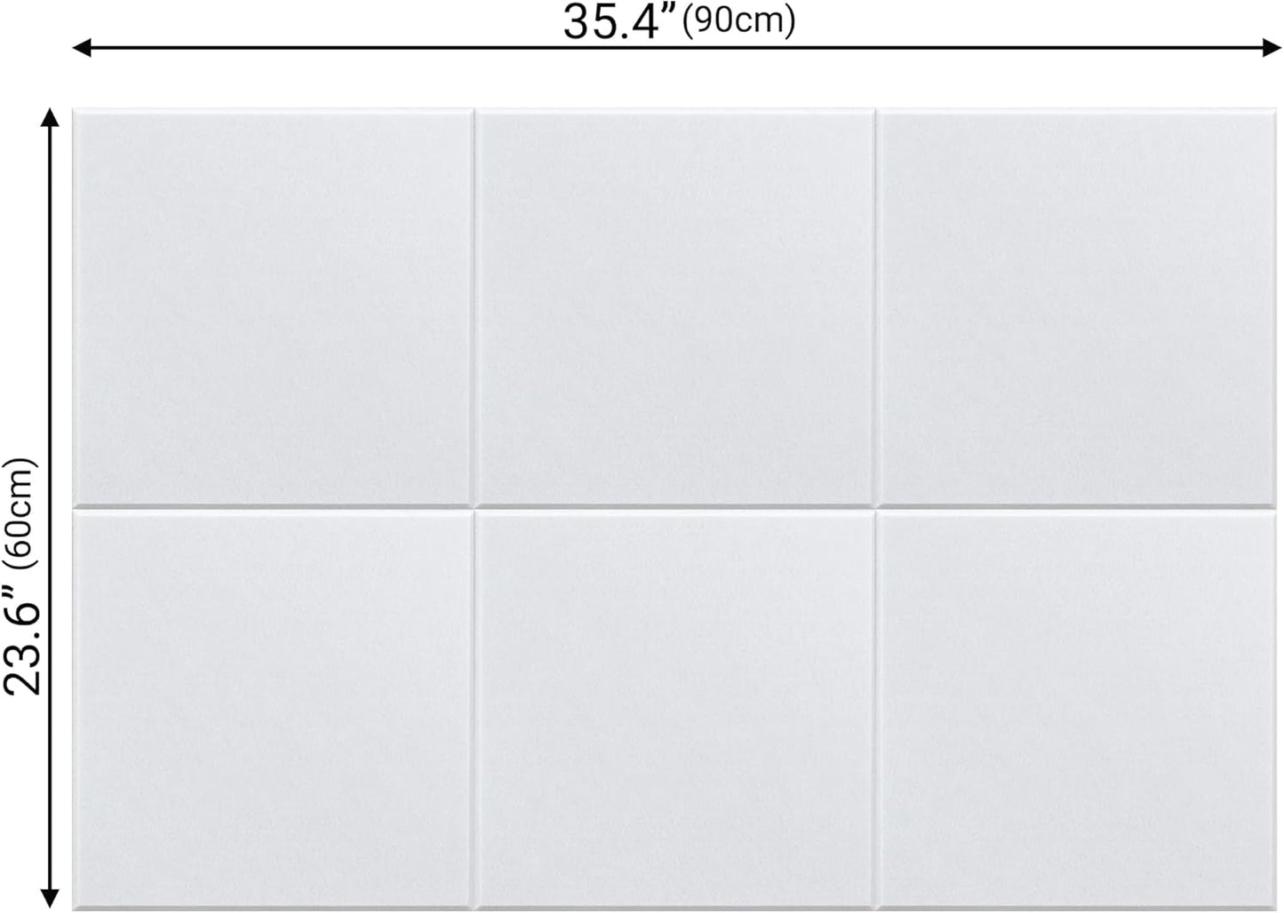 AKTOP White Cork Bulletin Board 24"x36", 6 Pack Removable Felt Cork Board Tiles for Wall, Large 2 x 3 Bulletin Board Notice Pin Board for Office, School & Home, 24 Safe Adhesive Tabs, 20 Push Pins