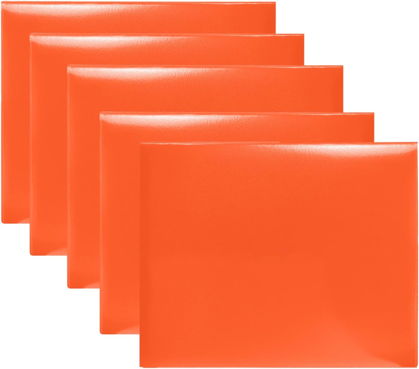 Certificate Holders 8.5"x11" Graduation Diploma Cover Document Leather Folders,Orange-5 Pack