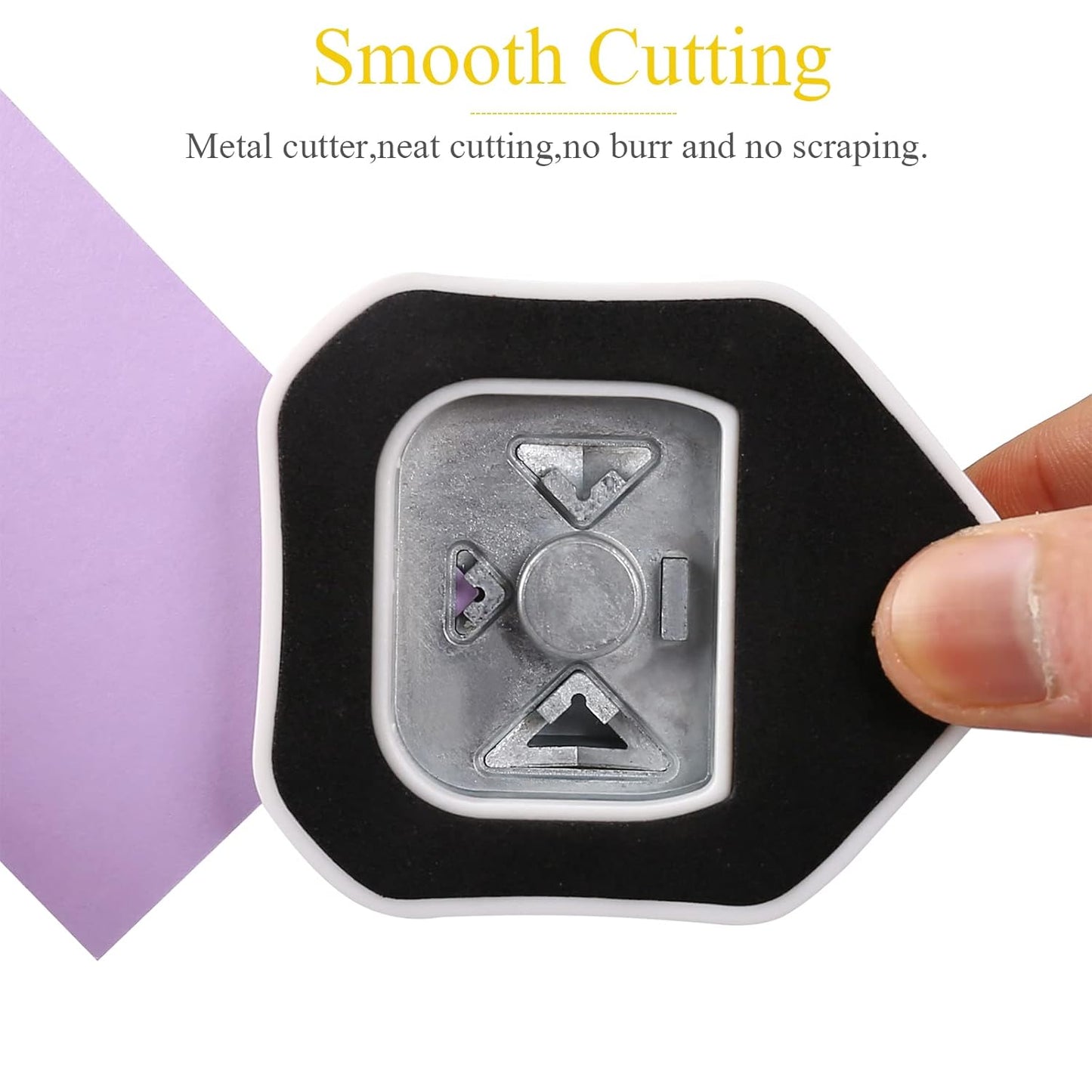 LOONENG 3 Way Chamfer Corner Punch, 3 in 1 Craft Paper Corner Cutter for Paper Crafts, Laminate, Cardstock, Business Card, DIY Projects, Photo, Card Making and Scrapbooking