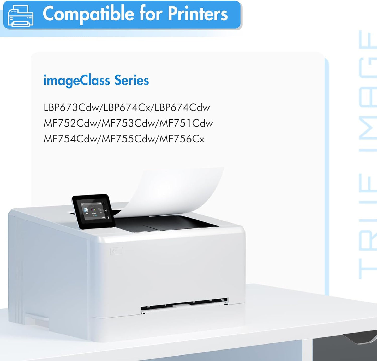 069H 069 Toner Cartridge Set: Compatible Replacement for Canon MF753Cdw Toner Cartridges 069 069H for Canon imageCLASS MF753Cdw MF751Cdw LBP674Cdw Printer Ink B/C/Y/M 4 Pack