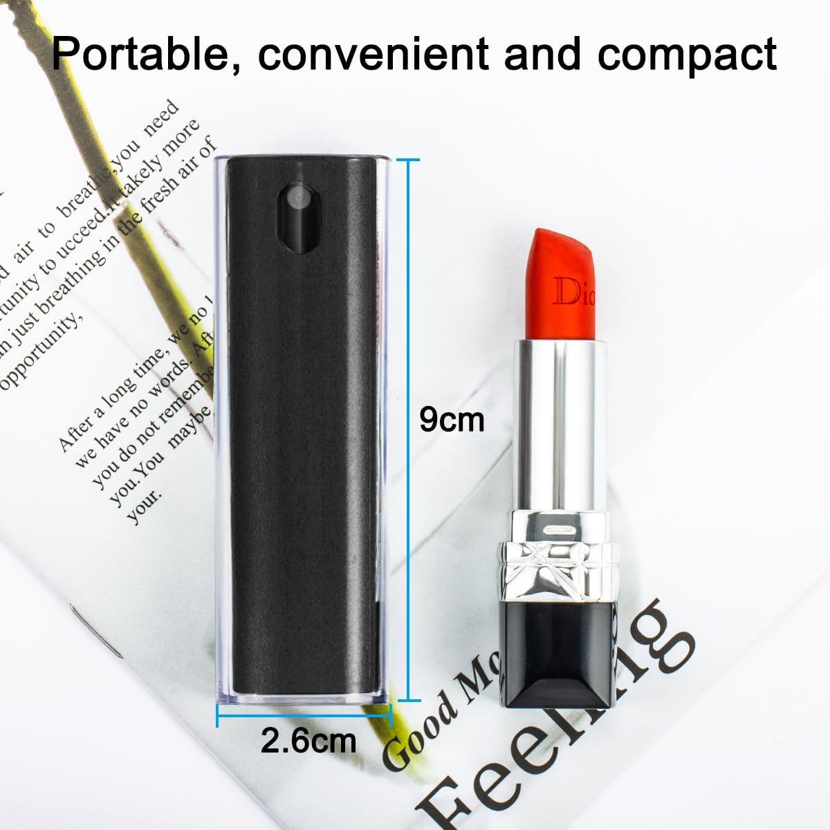 walrfid Screen Cleaner Touchscreen Mist Spray, walrfid Cleaning Kit for Electronic Smart Phone TV, Laptop, Tablet, PC, Computer LCD Flat Screens, Compatible with iPhone iPad MacBook Pro - Black