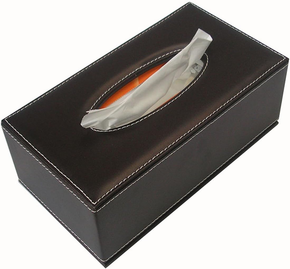 KINGFOM Pu Leather Desk Organizers and Accessories, 8 PCS/SET Office Supplies Organization with Magazine Files Holder, Stackable Paper Tray, Desktop Organizers with Drawer for Home Office School Brown