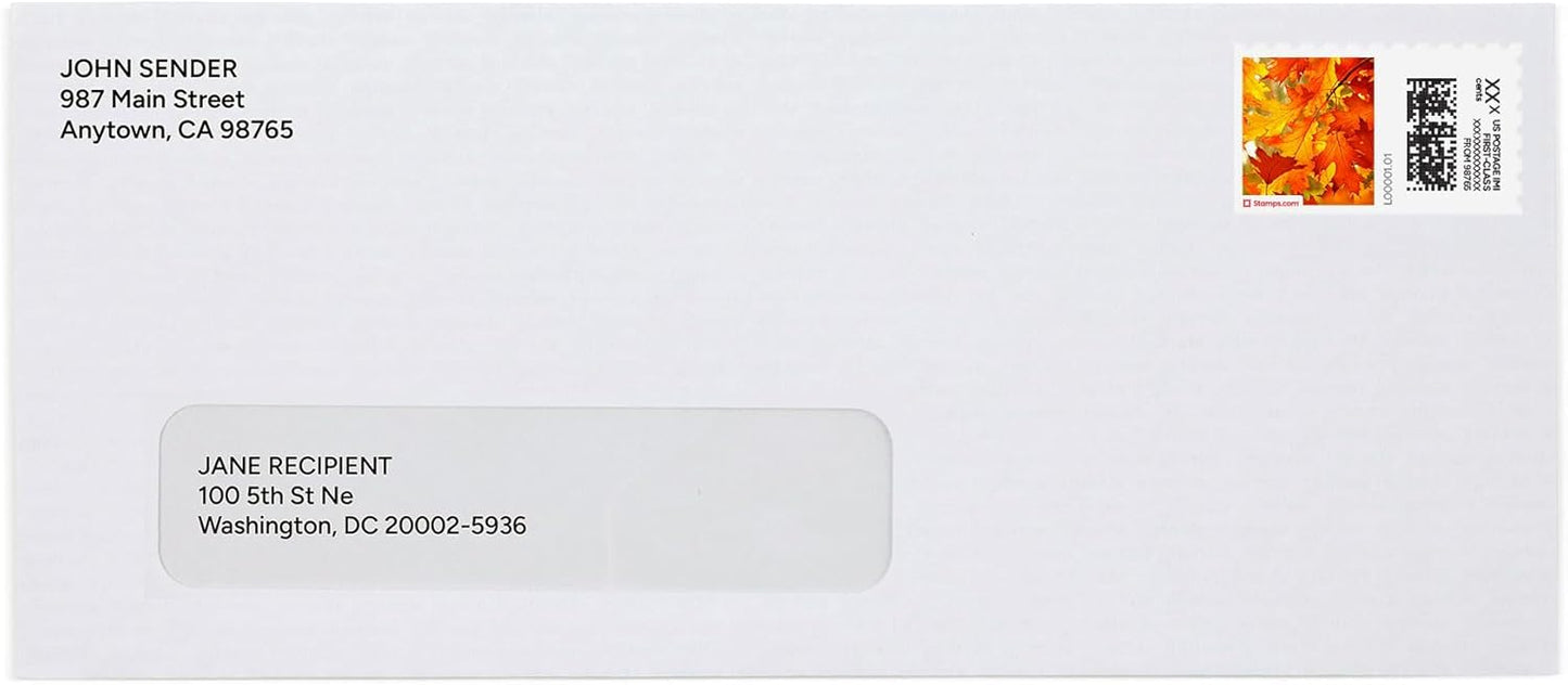 Turning Leaves NetStamps 120-Pack (5 Sheets) Printable Postage Labels (Stamps.com Subscription Required) - Print Approved Postage - Inkjet & Laser Printers - Business, Personal, Home