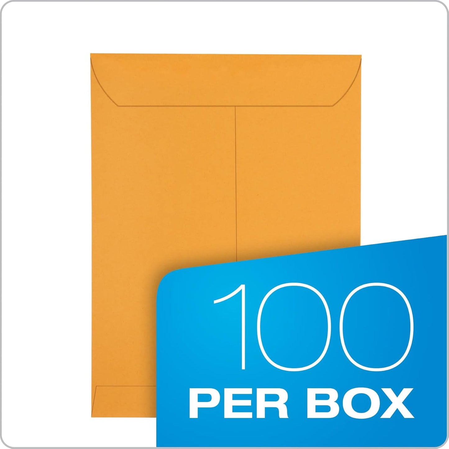Columbian 9 x 12 Catalog Envelopes with Self Seal Closure, 28 lb Brown Kraft, for Mailing Flat Letter Size Documents or Photos, 100 Per Box (COLO341)