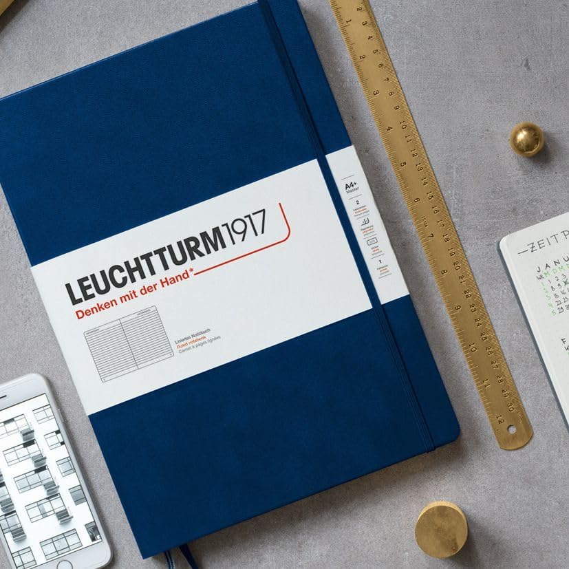 LEUCHTTURM1917 - Notebook Hardcover Medium A5-251 Numbered Pages for Writing and Journaling (Lemon, Dotted)