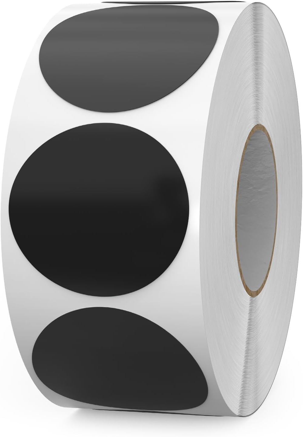1000 PCS Circle Dots Stickers 1.5 Inch Vinyl Black Round Labels Removable Waterproof Color Coding Sticker Roll for Inventory Office Classroom