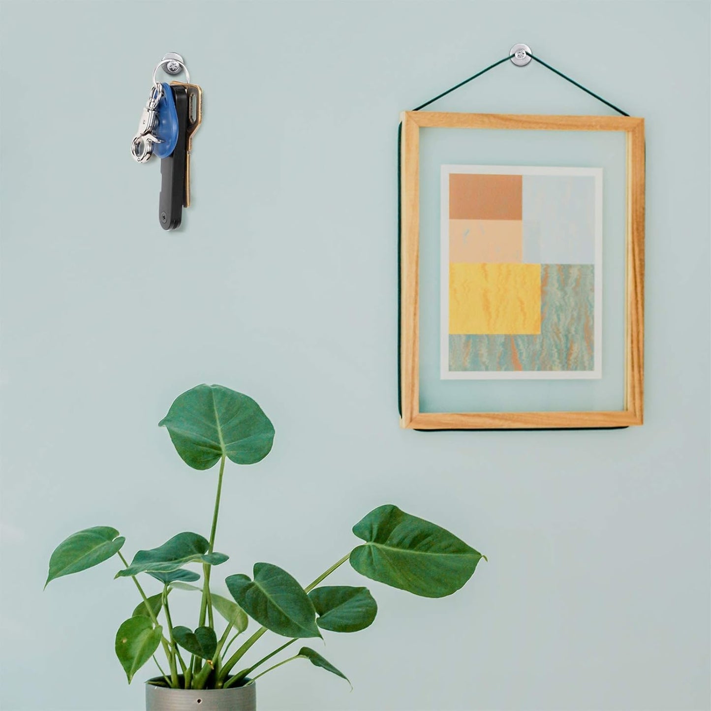 Push Pins Picture Hangers Double Headed Thumb Tacks Wall Hooks for Wall Hangings Picture Hangers Nails Small Photo Hanging Hook Pins for Home Office Photo Decor(Silver,50 Pieces)