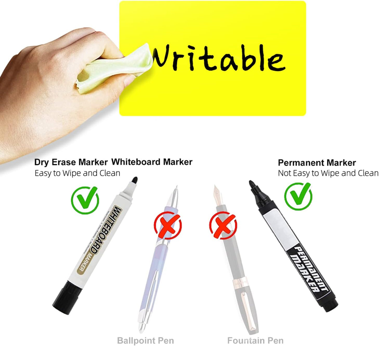 Rectangle Labels Sticker 3×5 Inch Vinyl Floor Stickers Color Coding Name Tags Roll Removable 200 PCS, Yellow