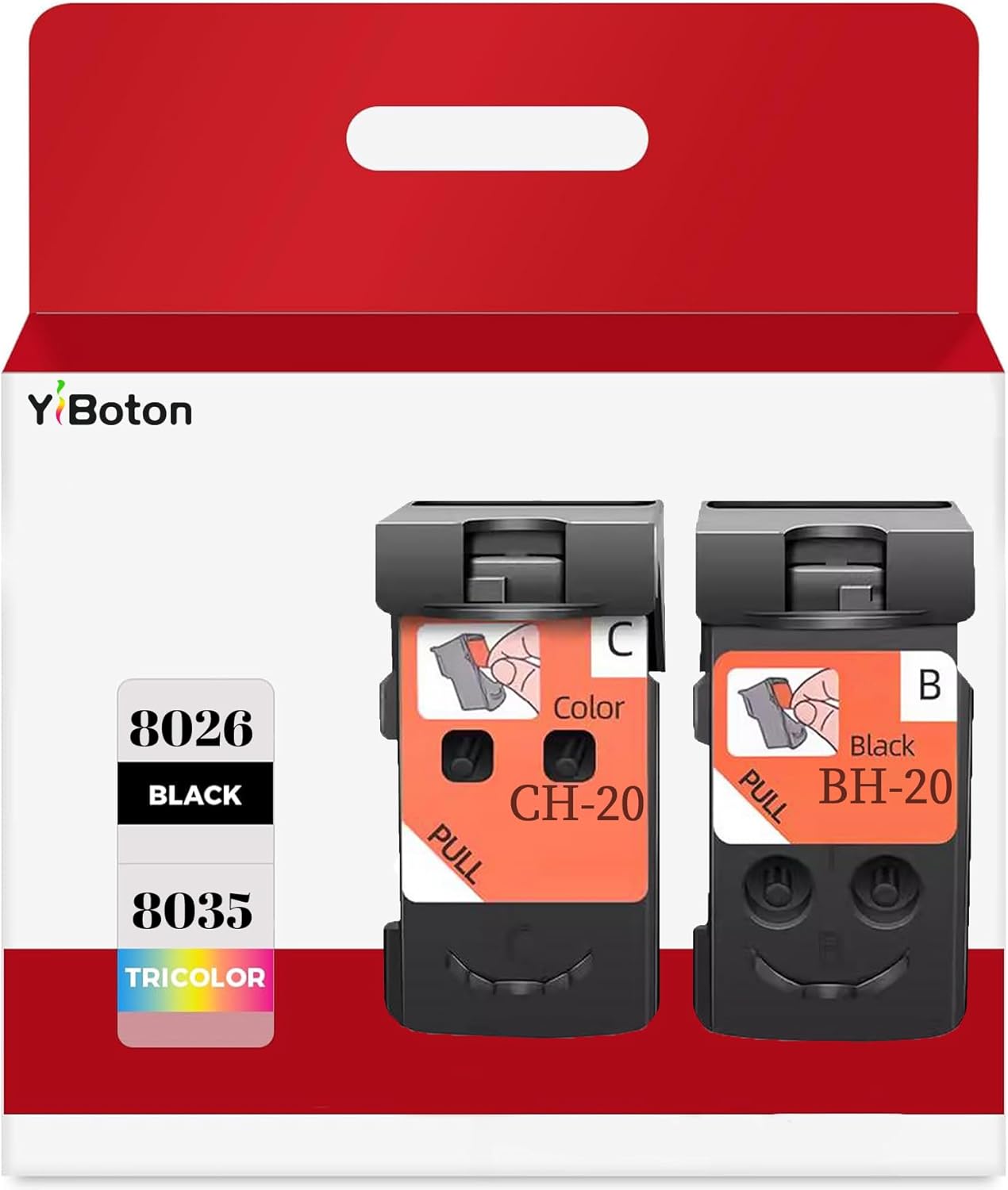 BH-20 CH-20 Printhead Replacement for Canon PIXMA G7020 G6020 G5020 G1220 G1230 G2260 G2270 G3260 G3262 G3270 and G4270 MegaTank All-in-one Printer Head Ink cartridges 8026 8035 Set Combo Pack