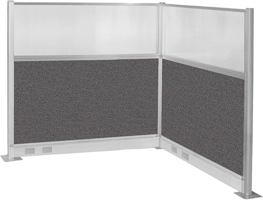 Versare Pre-Configured Hush Panel Electric Cubicle | Workstation Divider Walls | Cubicle Privacy Panels | Office Partition Walls