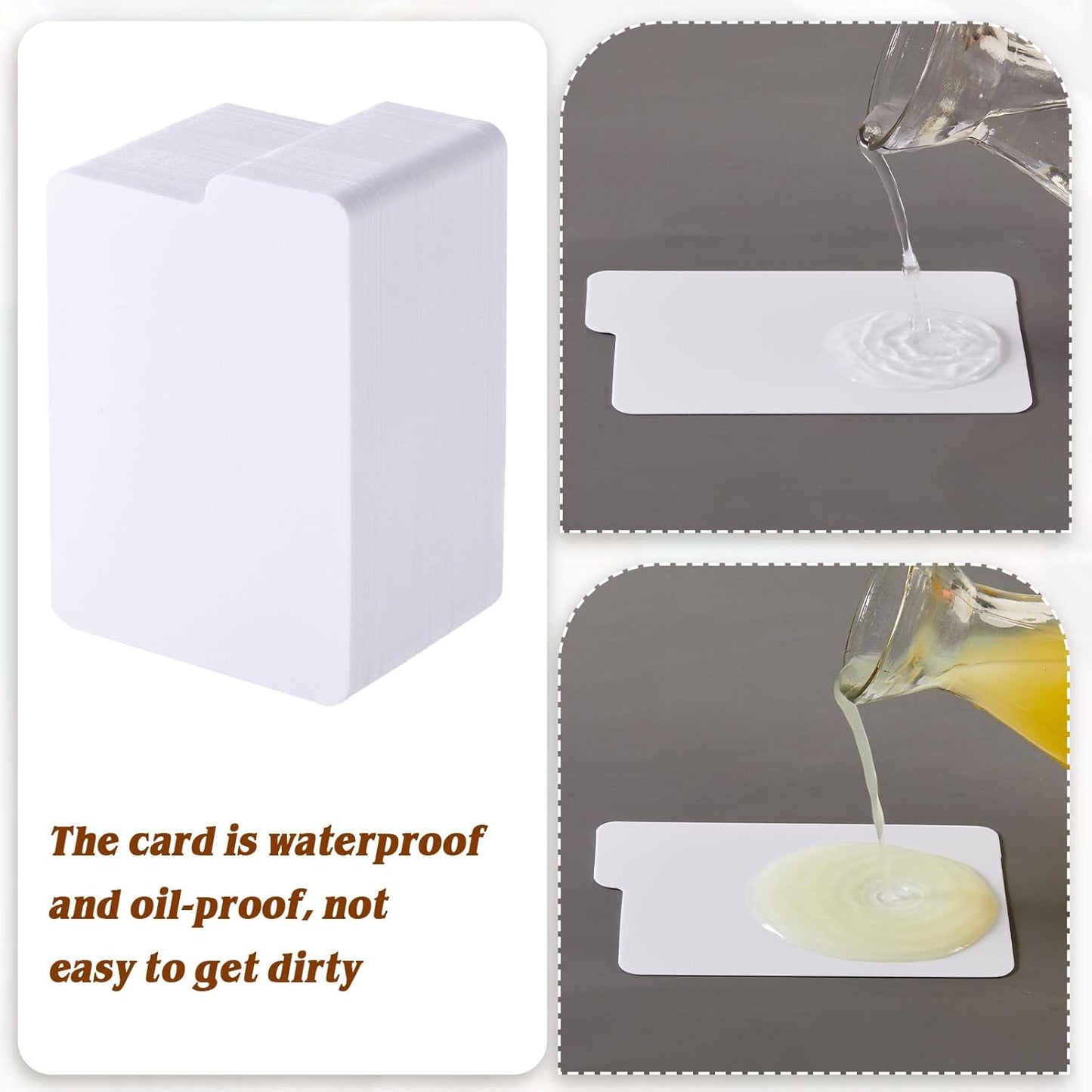 Lewtemi White Trading Card Dividers Plastic Card Separators Organizer for Sport Game Business Storage, 2.6 x 3.8 Inch/ 66 x 97 mm(250 Pieces)