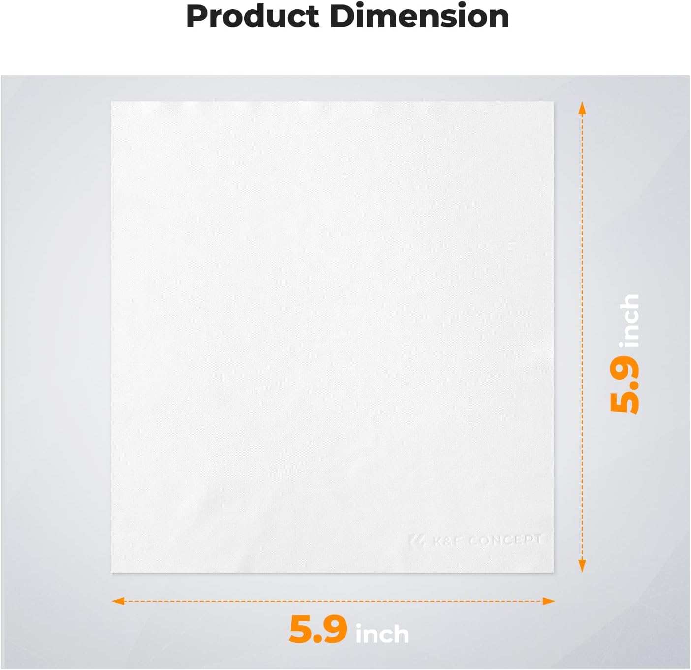K&F Concept 20 Pack Microfiber Cleaning Cloths, 6x6in Glasses Cleaning Cloths, Premium Camera Lens Cloth for Photography, Glasses, Screens & More