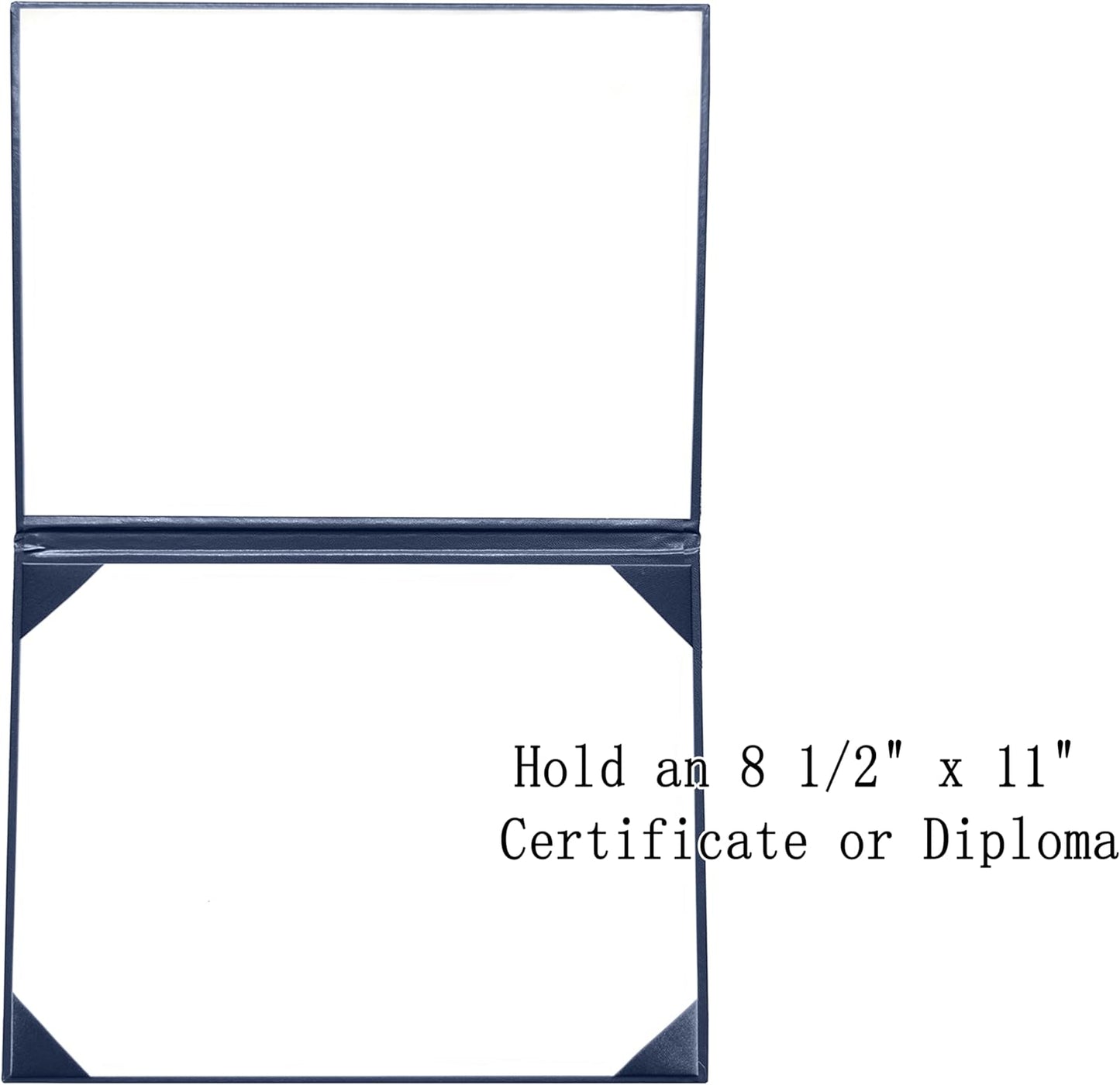 12 PCS Smooth Diploma Certificate Cover 8 1/2" x 11" Navy