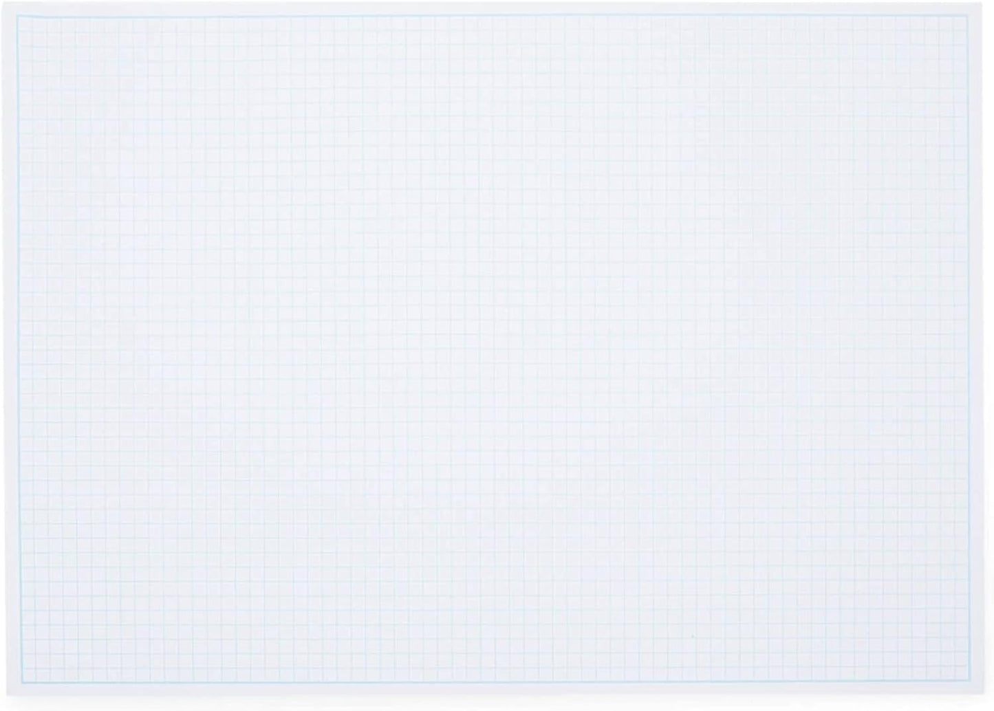 Stockroom Plus Desk Blotter Graph Paper Pad - 17 x 12 in, 50-Sheet White Refillable Desk Pad Mat - Large Notepad for Sketching, Notes & Doodles