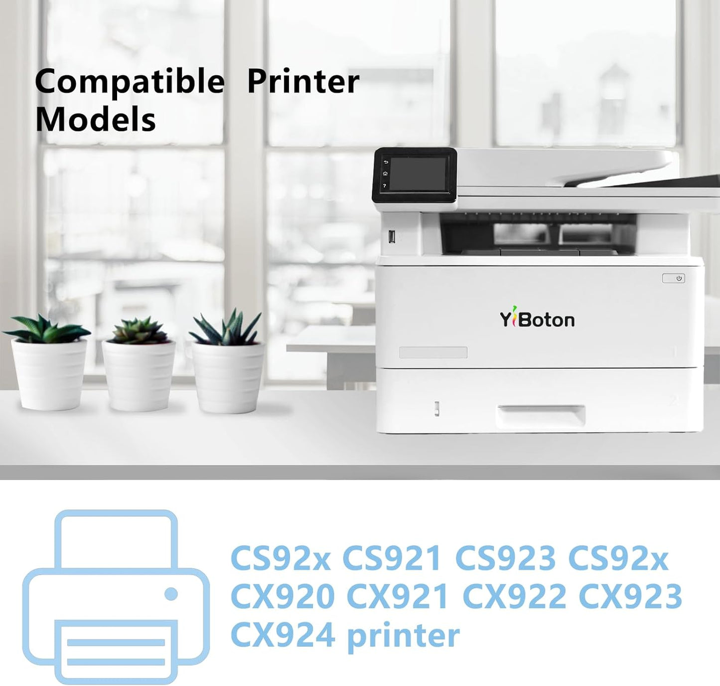 CS921 76C00C0 76C00K0 76C00Y0 76C00M0 High Capacity Toner Cartridge Compatible for Lexmark CS92x CS921 CS923 CX920 CX921 CX922 CX923 CX924 CX92X CX921DE Printer (4-Pack)