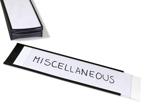 SmartSign Magnetic 'C' Channel Label Holders | 2.5" x 8" Pack of 10