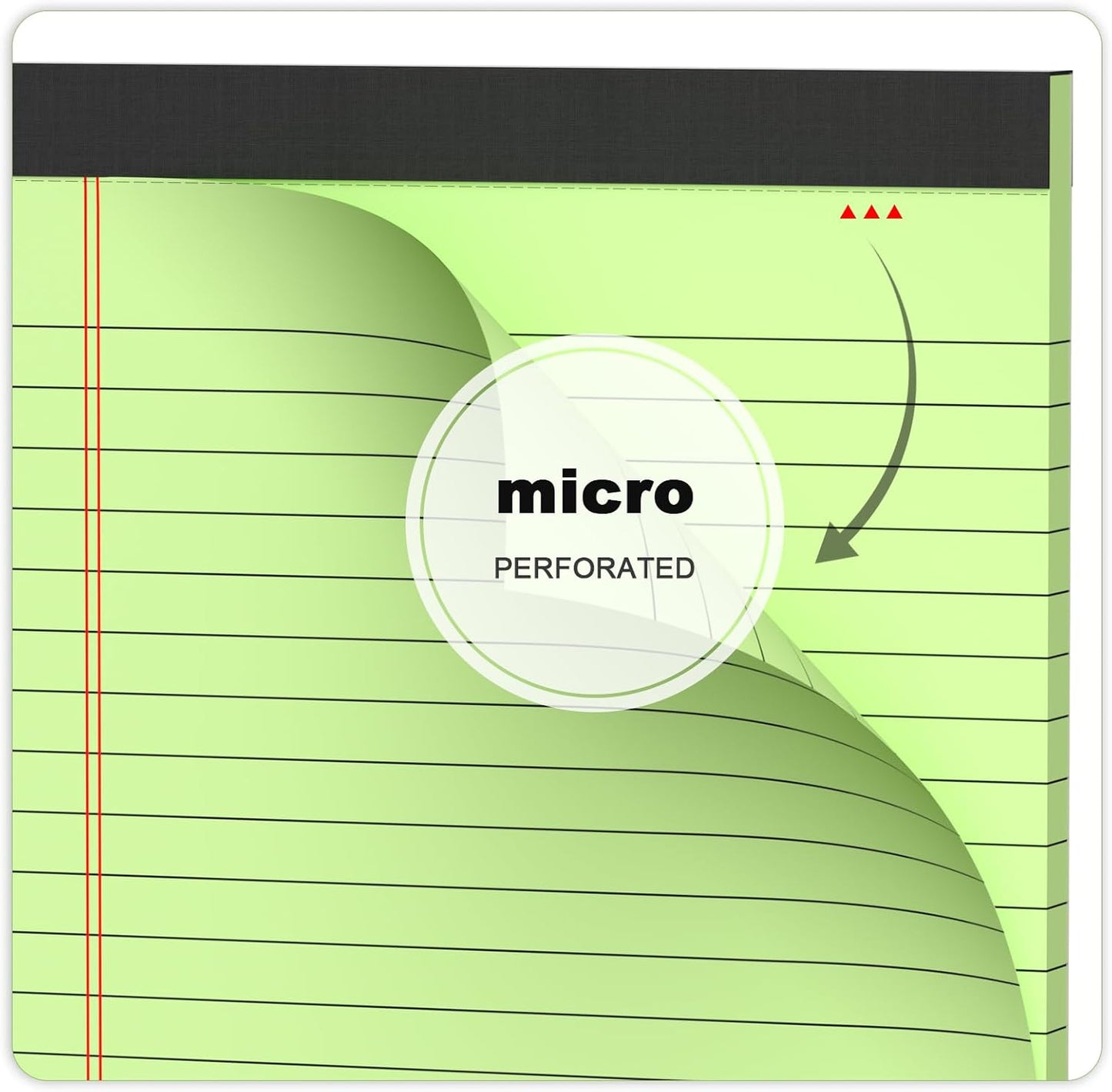 5pcs Small Note Pads 5x8 Notebook College Ruled Legal Pads Color Notepads 5 Pack Study Back Writing Pads 5 x 8 Perforated Narrow Ruled Pads of Paper for School & Office Supplies 30 Sheets/Pack