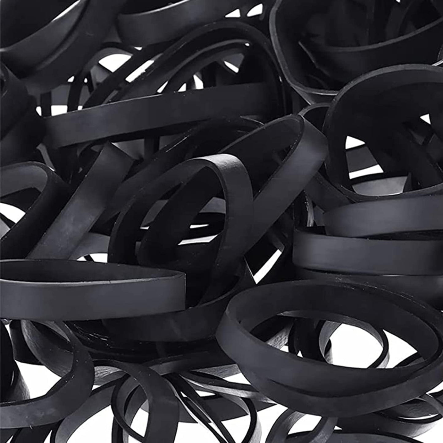 Tactical Rubber Band Black - Heavy Duty UV Heat Cold Resistant Thick Strong Elastic Rubber Bands Outdoor Hiking Backpacking Survival Camping Biking Fixed Item (#64)