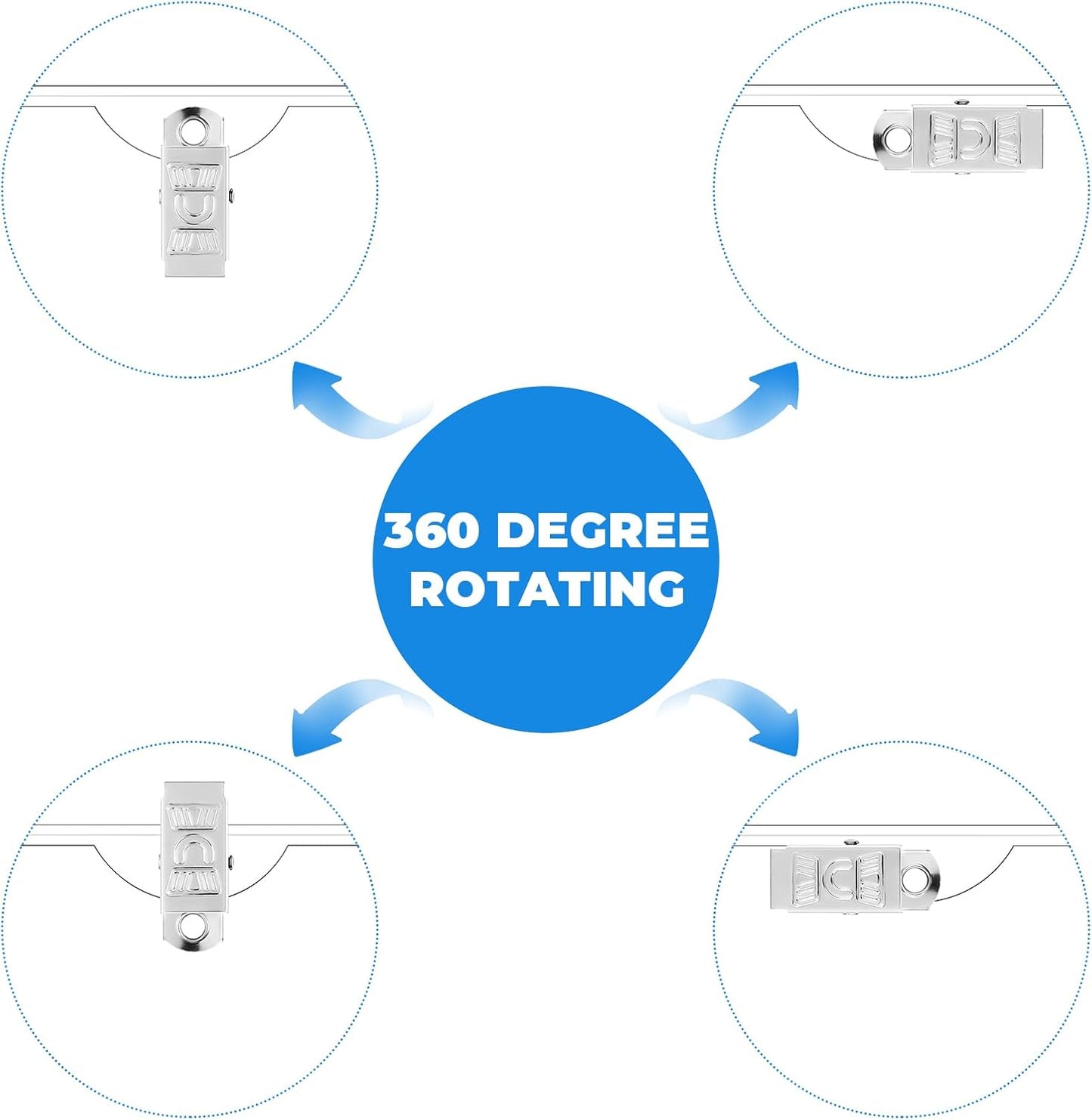 Eaasty Name Tags with Clips and Printable Inserts Clip On Name Badges Customizable Clear ID Badge Holder with Clips 3" x 4" Horizontal PVC for Meeting Seminar Show Event and Conference(50 Pack)