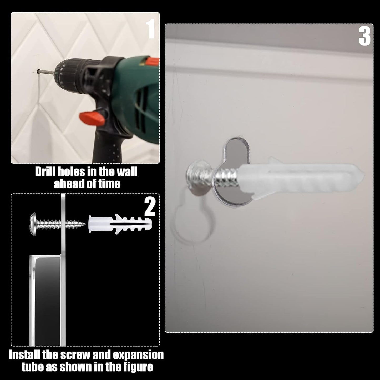 Weysat Acrylic Brochure Holder Wall Mount, Clear Plastic Pamphlet Holder Magazine Display Trifold Flyer Rack Hanging Literature Storage Organizer(3 Magazine Pockets, 12 Pamphlet Pockets)