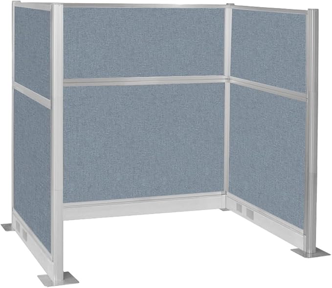Versare Pre-Configured Hush Panel Electric Cubicle | Workstation Divider Walls | Cubicle Privacy Panels | Office Partition Walls