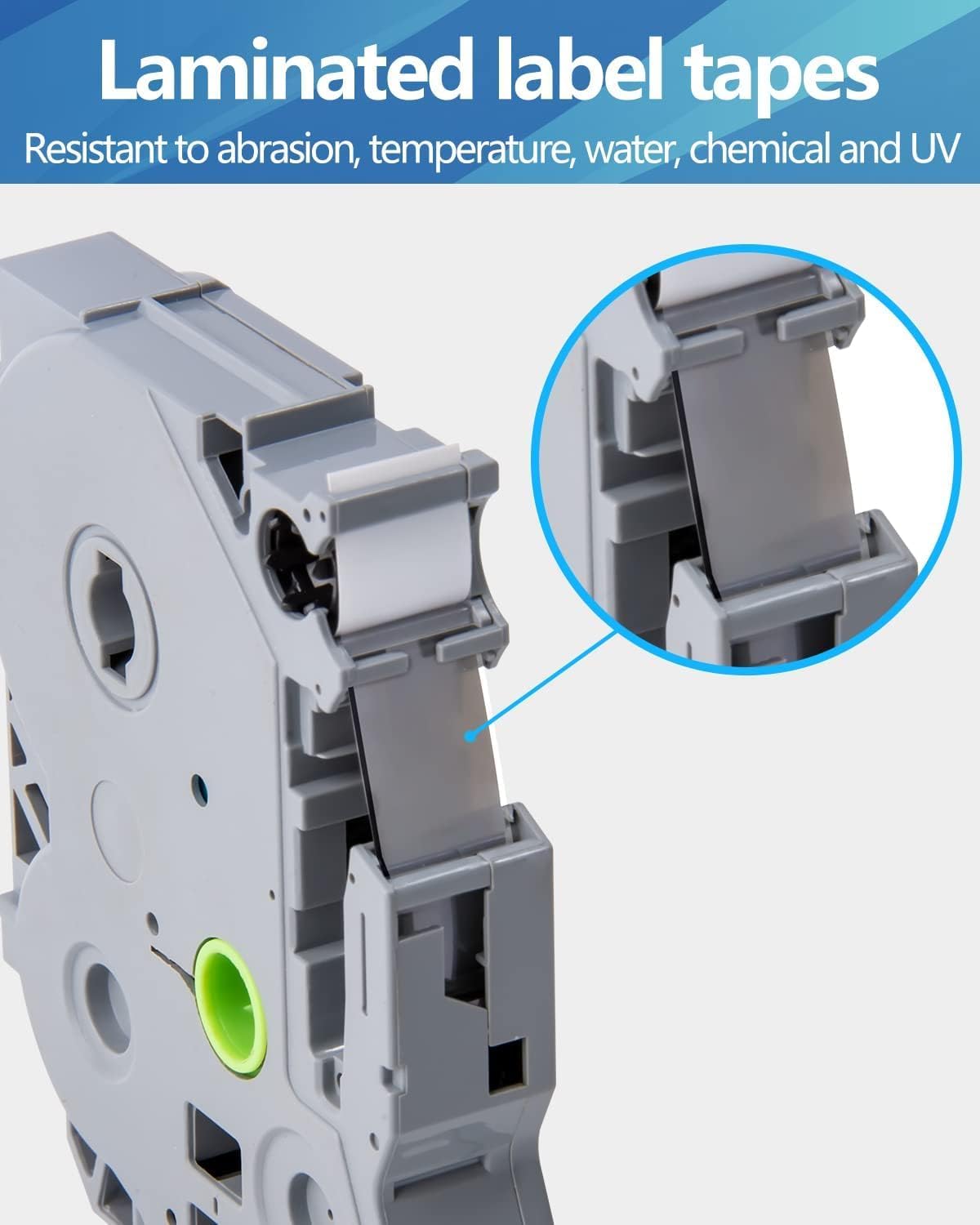 Weemay TZe TZ Tape 3 Pack 12mm Label Tape Compatible for Brother Ptouch Label Tape 12mm 0.47 Laminated White for PTD210 PTD220 PTH110BP PTD410 PTD600 Printer, 0.47" x 26.2'