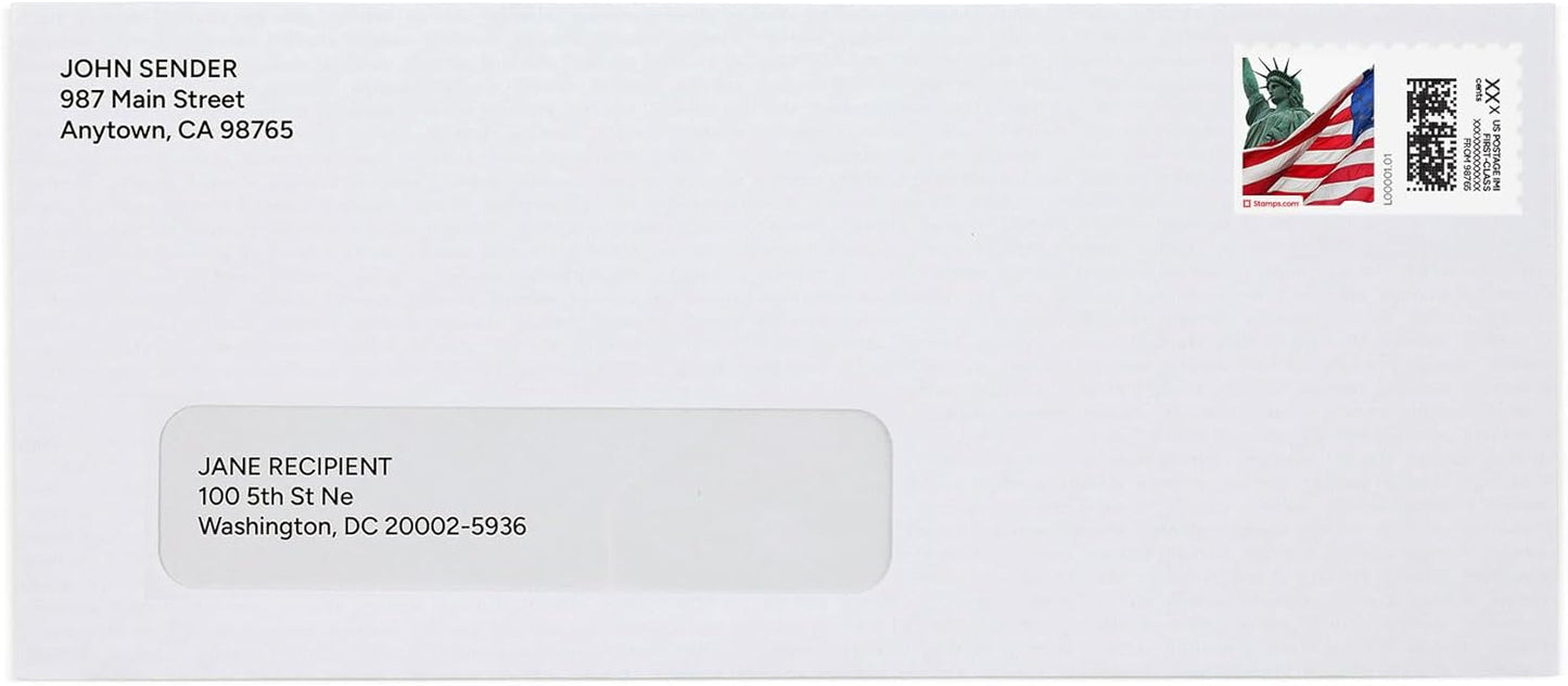 Liberty NetStamps 120-Pack (5 Sheets) Printable Postage Labels (Stamps.com Subscription Required) - Print Approved Postage - Inkjet & Laser Printers - Business, Personal, Home