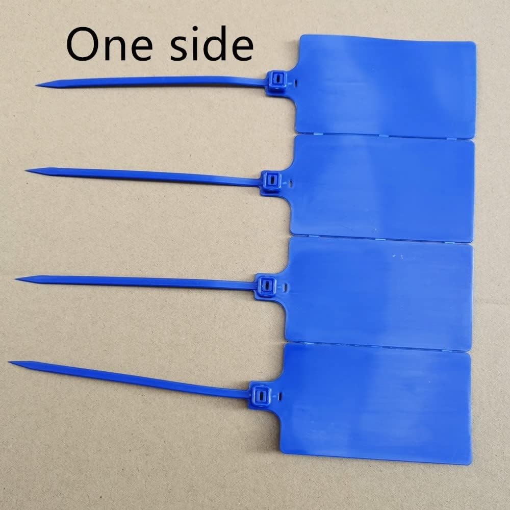 Plastic Seals Shipping Tags Logistics Use Big Sign Tie Large Label Tie, 255mm Total Length, Package of 100pcs (Navy Blue)