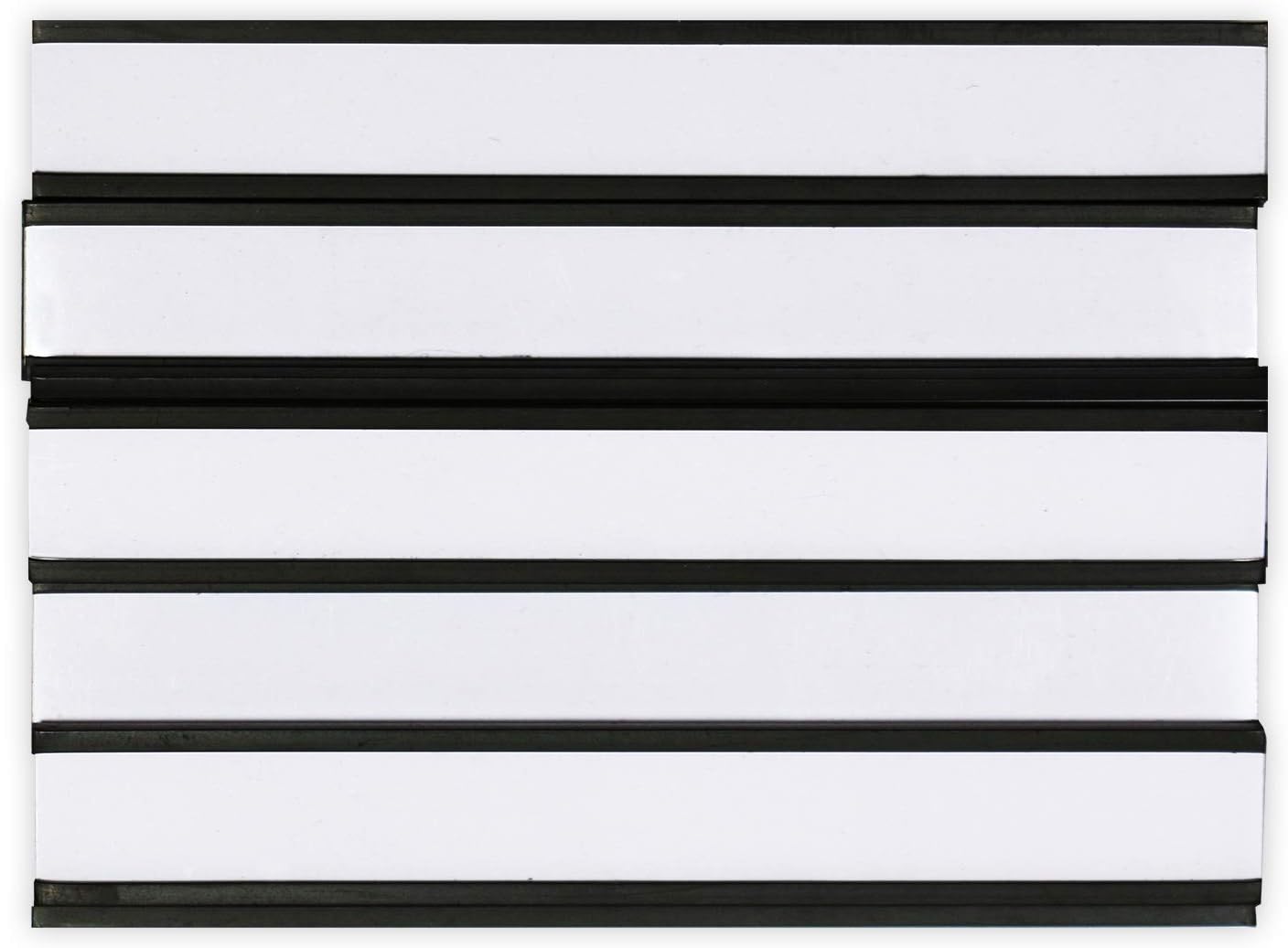 SmartSign Magnetic 'C' Channel Label Holders for Metal Racks and Shelves | 0.5" x 4" Pack of 25