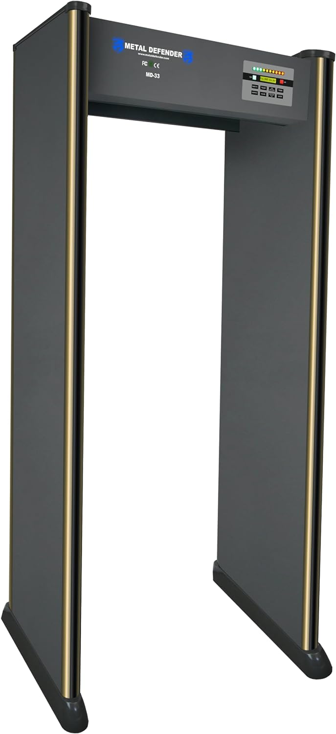 33 Zone Walk-Through Metal Detector,Metal Detector Door Frame,Door Sensor,Detector Sensor,Airport Baggage Scanner Safety,Metro and Train Station Checkpoint Detector