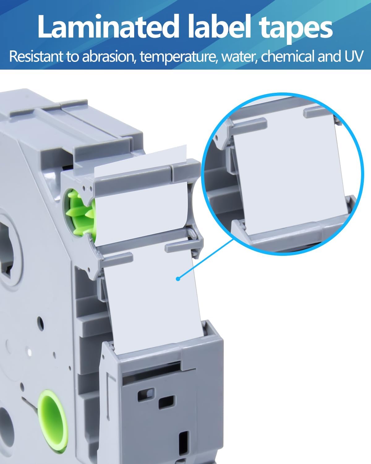Weemay 3 Pack TZe 145 18mm White on Clear Laminated Label Tape Compatible with Brother Label Maker Tape TZe-145 TZe 145 TZ-145 TZ145 for PTD400AD PTD610BT PTD600 PTD410 Printer, 0.7" x 26.2'